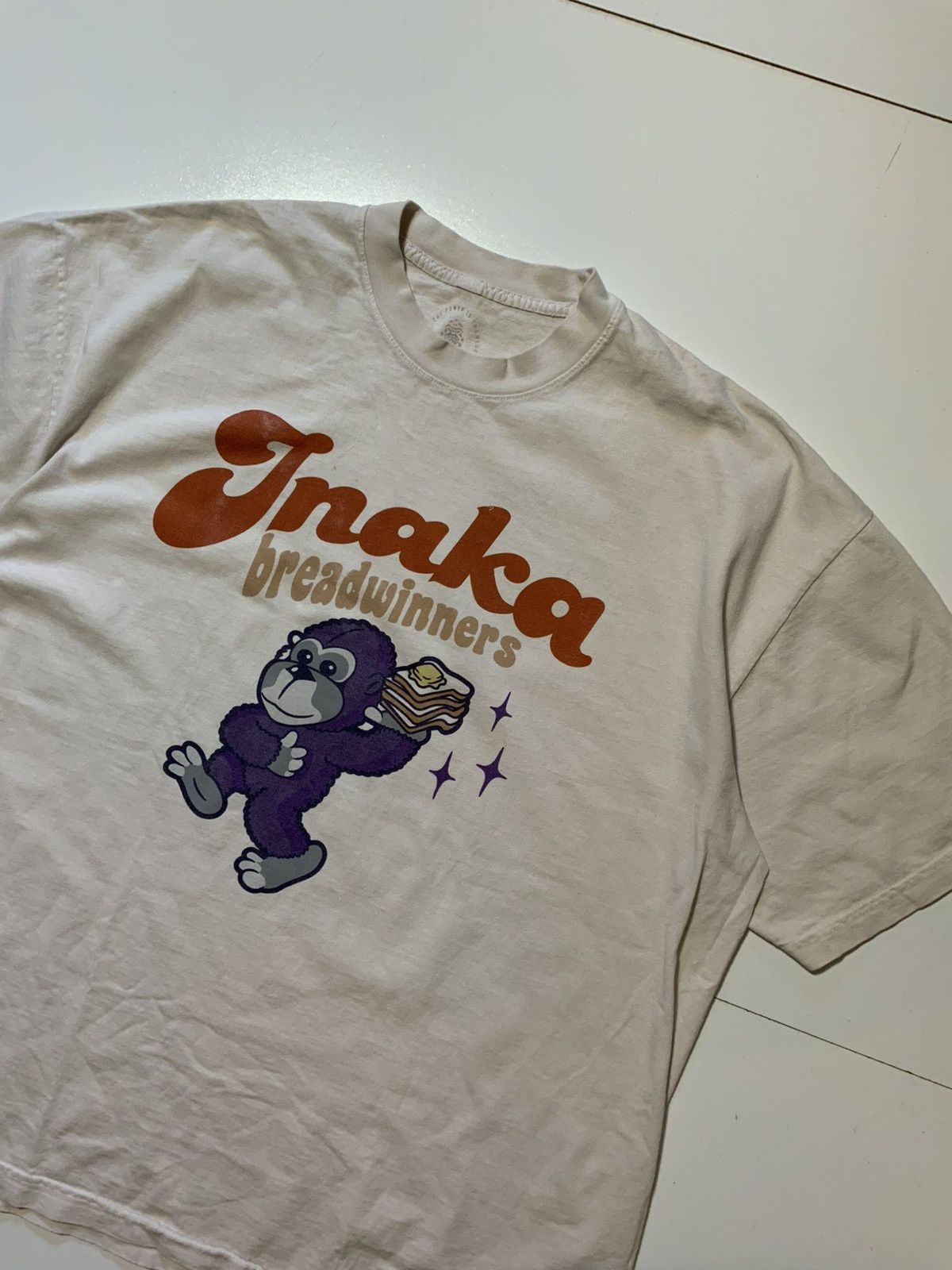Other Inaka Power Breadwinners Purple Gorilla Graphic S/S T-Shirt Size US XL / EU 56 / 4 - 4 Thumbnail