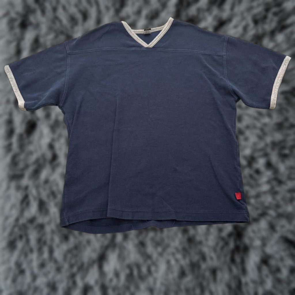 Levi's VINTAGE Levi's Shirt Mens XL Blue Gray Short Sleeve Stretch 90s Grunge Streetwear Y2K Size US XL / EU 56 / 4 - 1 Thumbnail