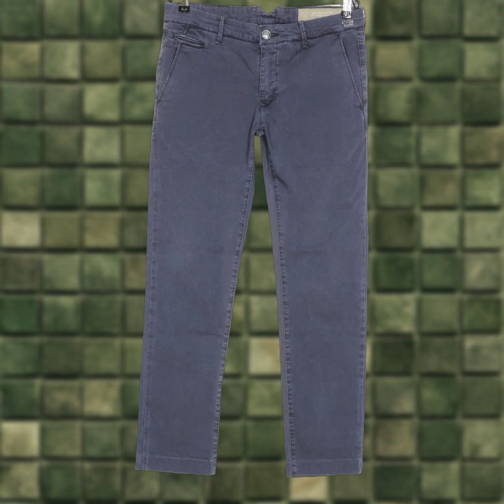 Jacob Cohen JACOB COHEN ACADEMY BOBBY Comfort Stretch Chino Trousers Men 32 Regular Blue Cotton Elastane Slim 30x30 DZ7778 Size US 32 / EU 48 - 1 Thumbnail