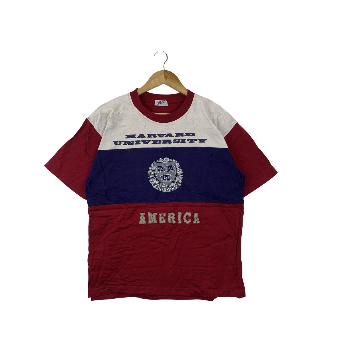 Vintage Vintage Y2K HARVARD UNIVERSITY VERITAS American Collegiate Size L / US 10 / IT 46 - 1 Thumbnail