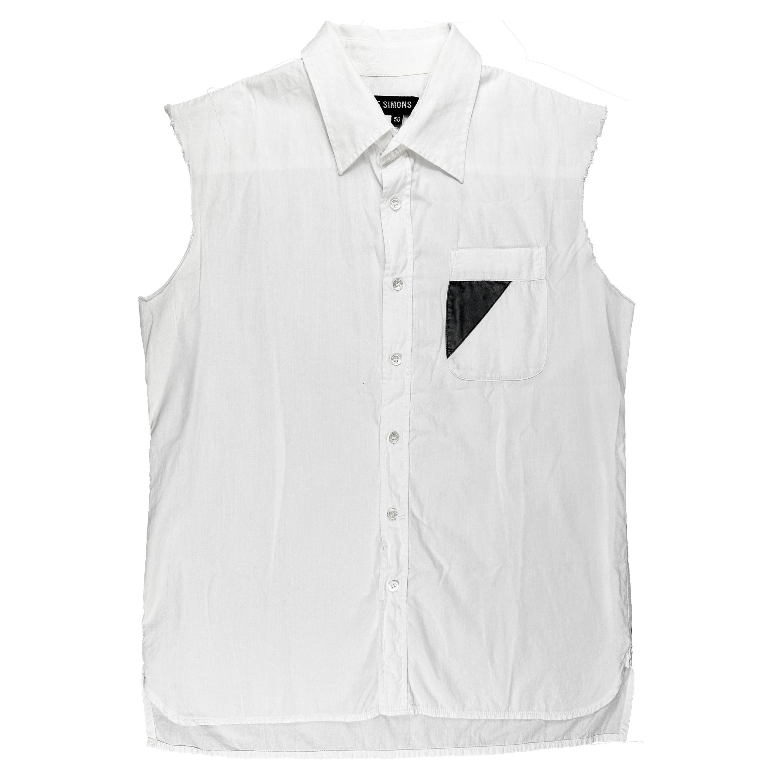 Raf Simons AW99 Cutoff Dress Shirt Size US M / EU 48-50 / 2 - 1 Preview