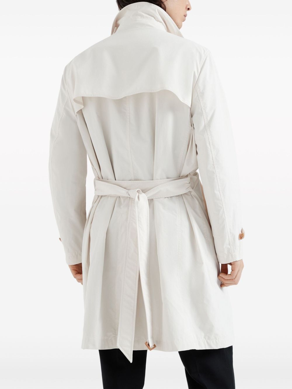 Brunello Cucinelli Raincoat in Open White Size US S / EU 44-46 / 1 - 3 Thumbnail