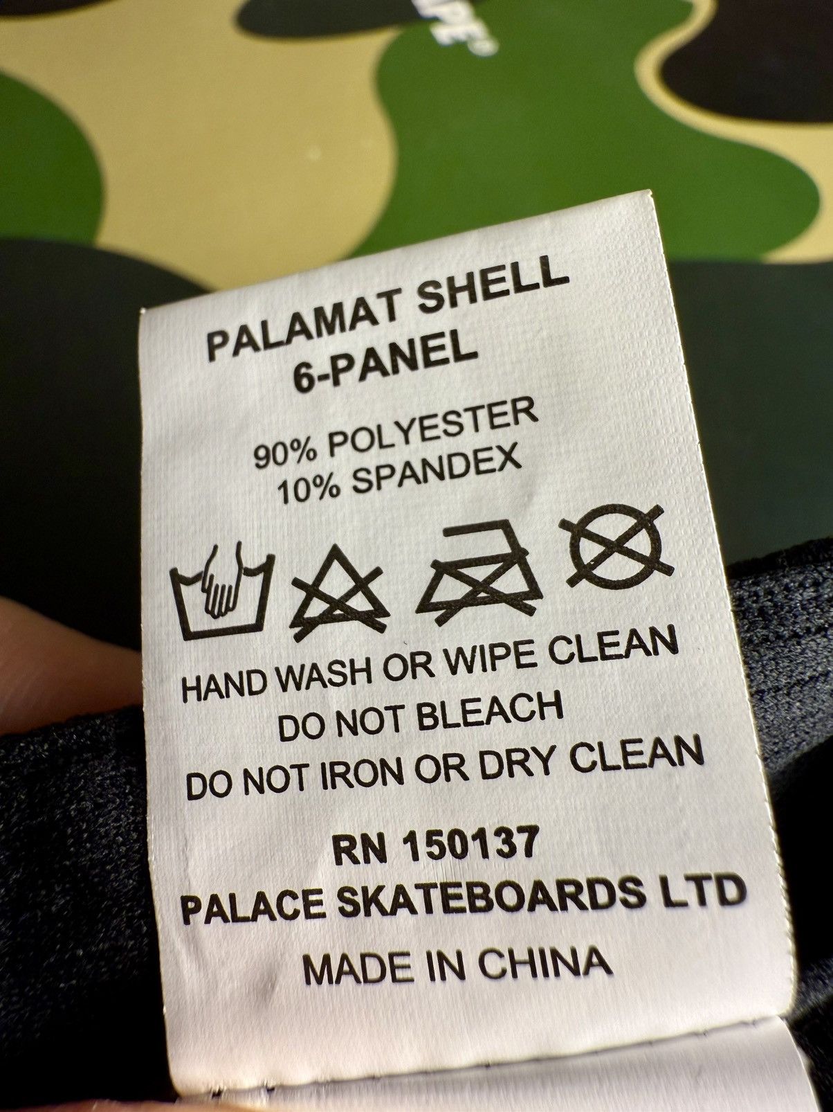 Palace Palace Palamat Shell 6-Panel Black Hat Size ONE SIZE - 14 Thumbnail