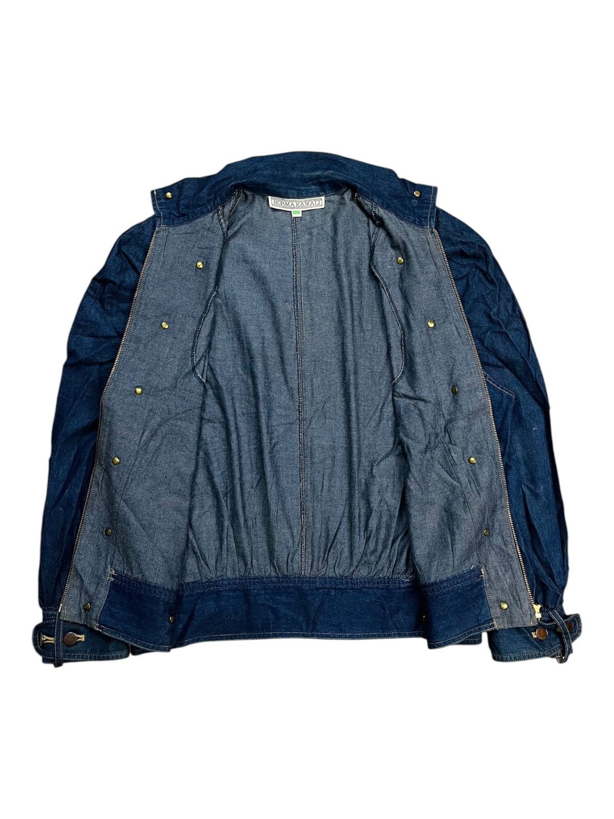 If Six Was Nine 1990s Norma Kamali - Napoleon Denim Jacket Size L / US 10 / IT 46 - 2 Thumbnail