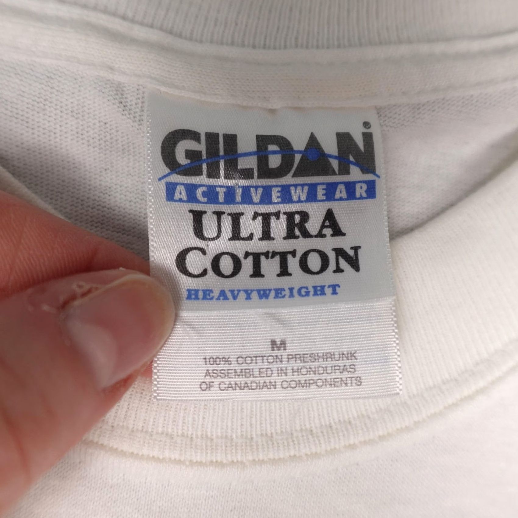 Gildan VINTAGE Gildan Lighthouse Shirt Mens M White Graphic Print Nautical Tee Size US M / EU 48-50 / 2 - 2 Thumbnail