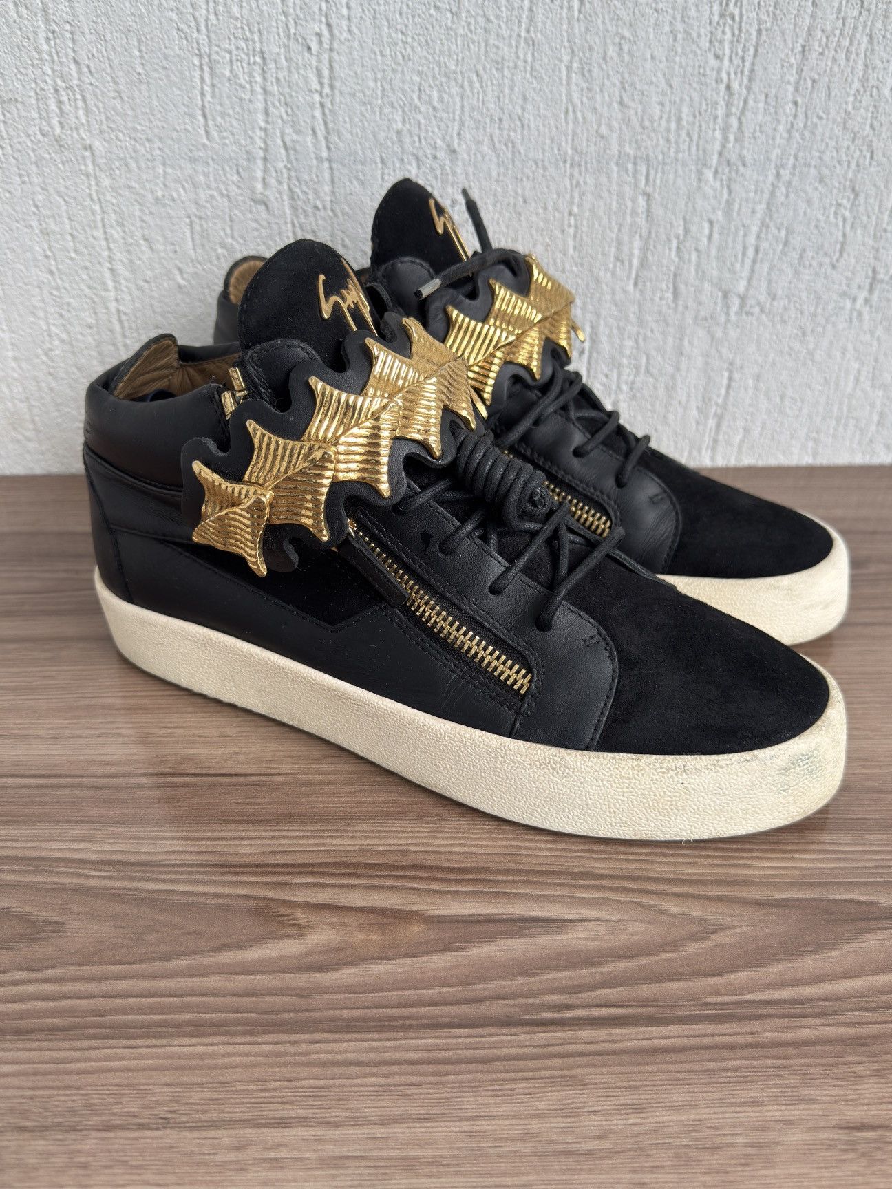 Giuseppe Zanotti Y2k😮‍💨🔥Gold strap buckle strap Sneaker Size US 10 / EU 43 - 1 Thumbnail