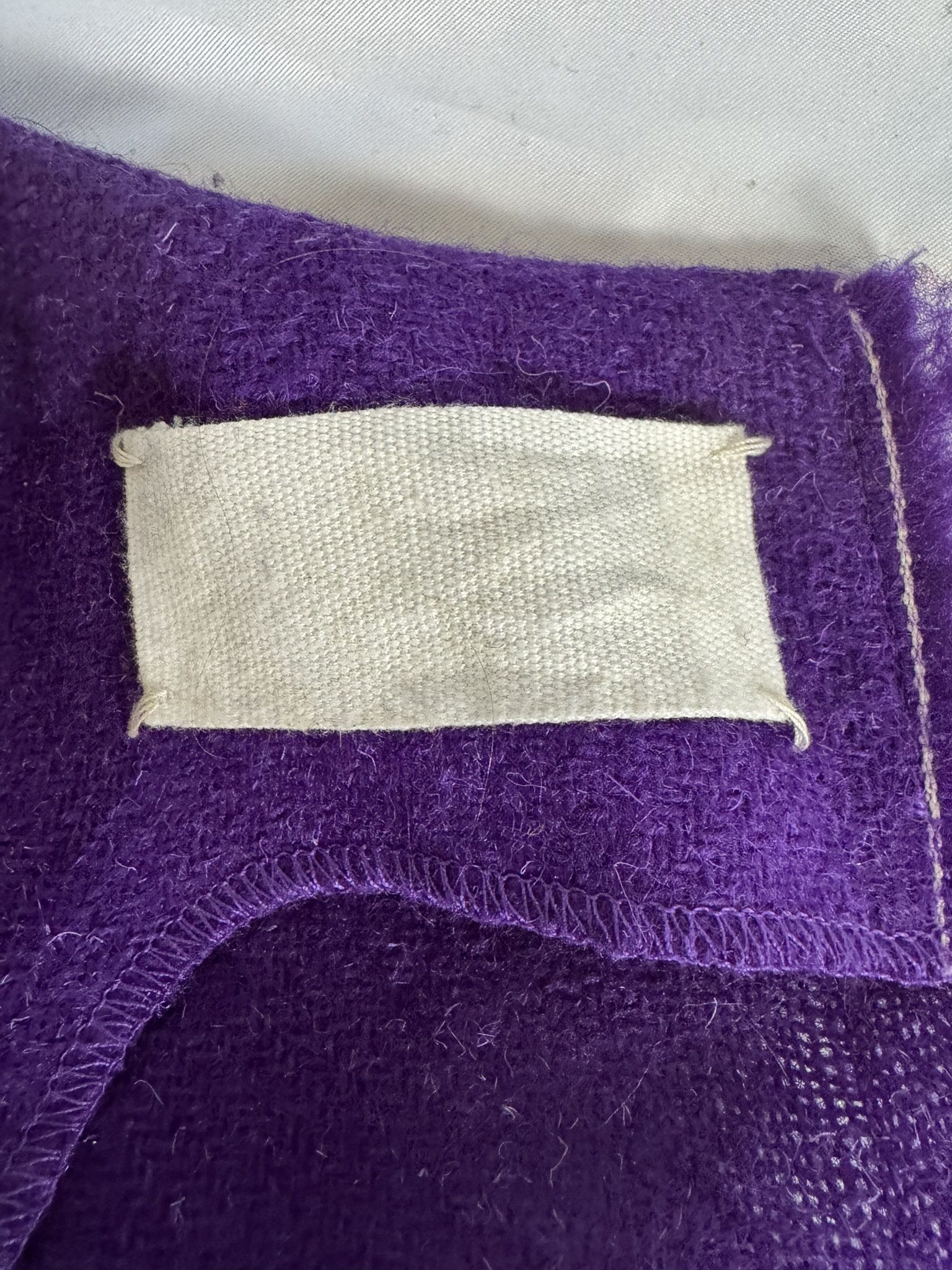 Maison Margiela Maison Martin Margiela FW1997–98 Purple Wool Apron Dress Size M / US 6-8 / IT 42-44 - 2 Thumbnail