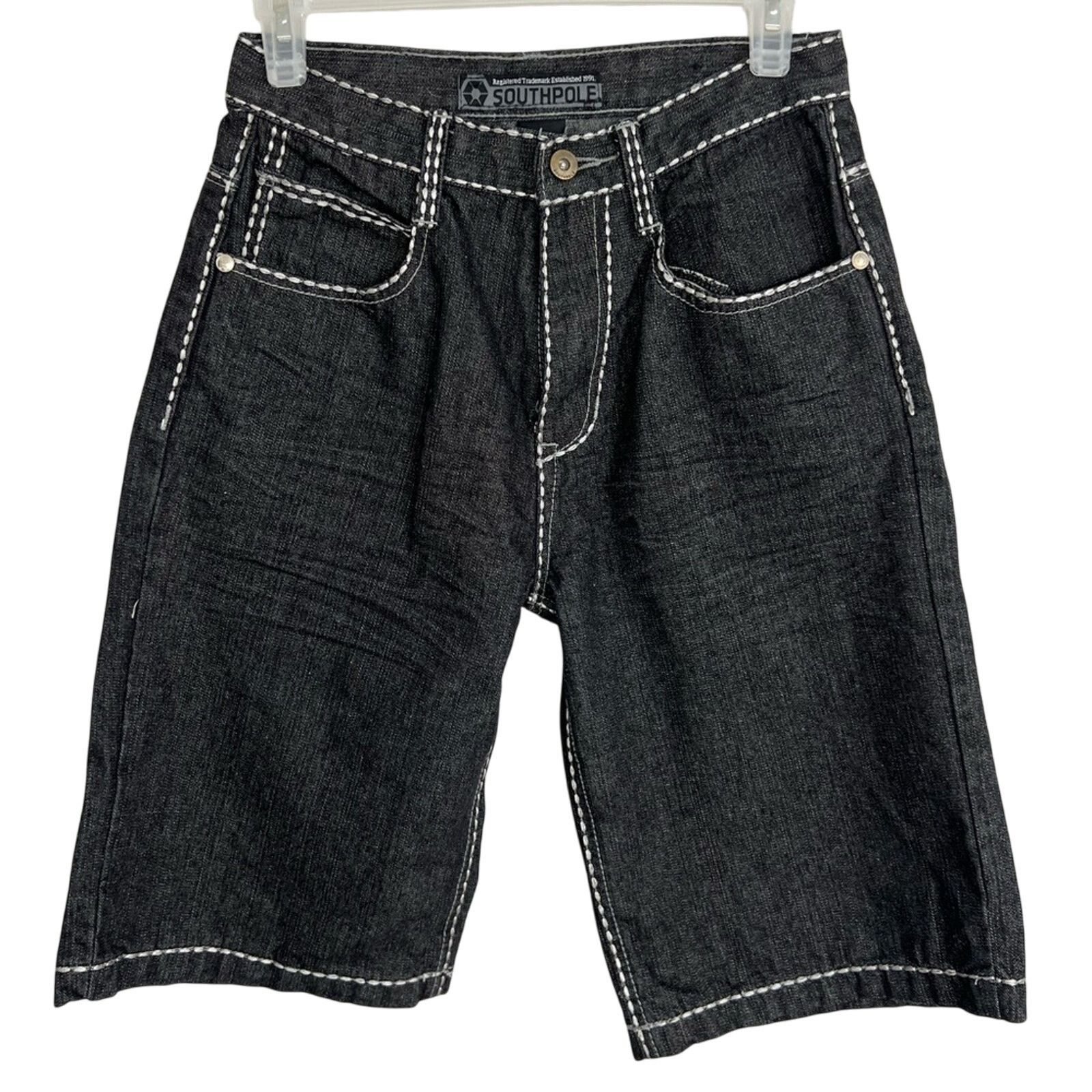 Southpole VTG Y2K Southpole Premium Baggy Denim Shorts 12 RARE 28x11 Size US 28 / EU 44 - 2 Thumbnail