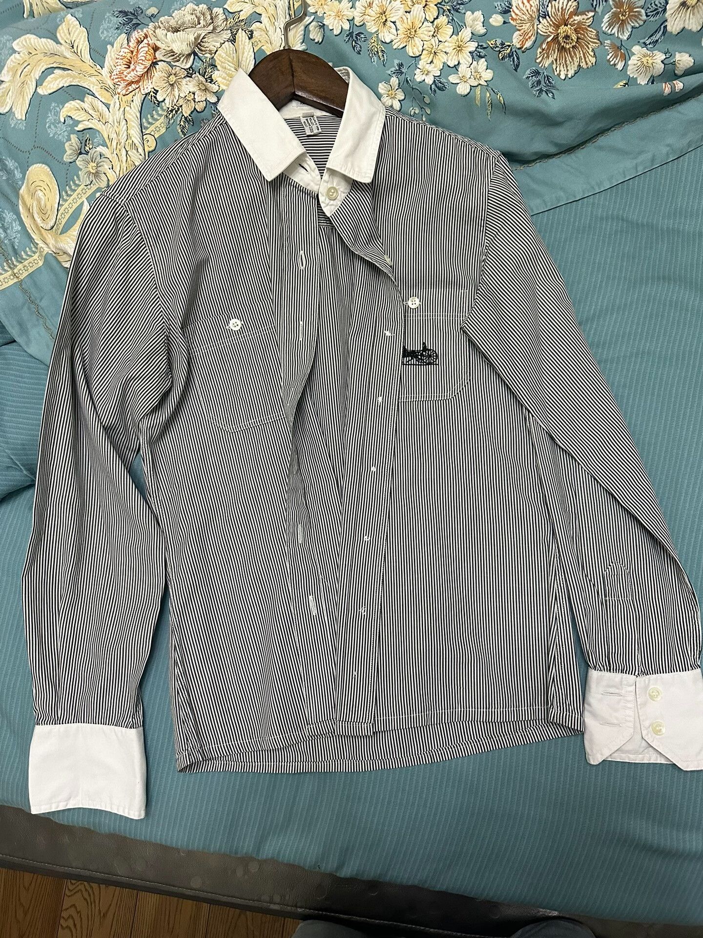 Celine Celine Vintage Striped Shirt For Women Size M / US 6-8 / IT 42-44 - 1 Thumbnail