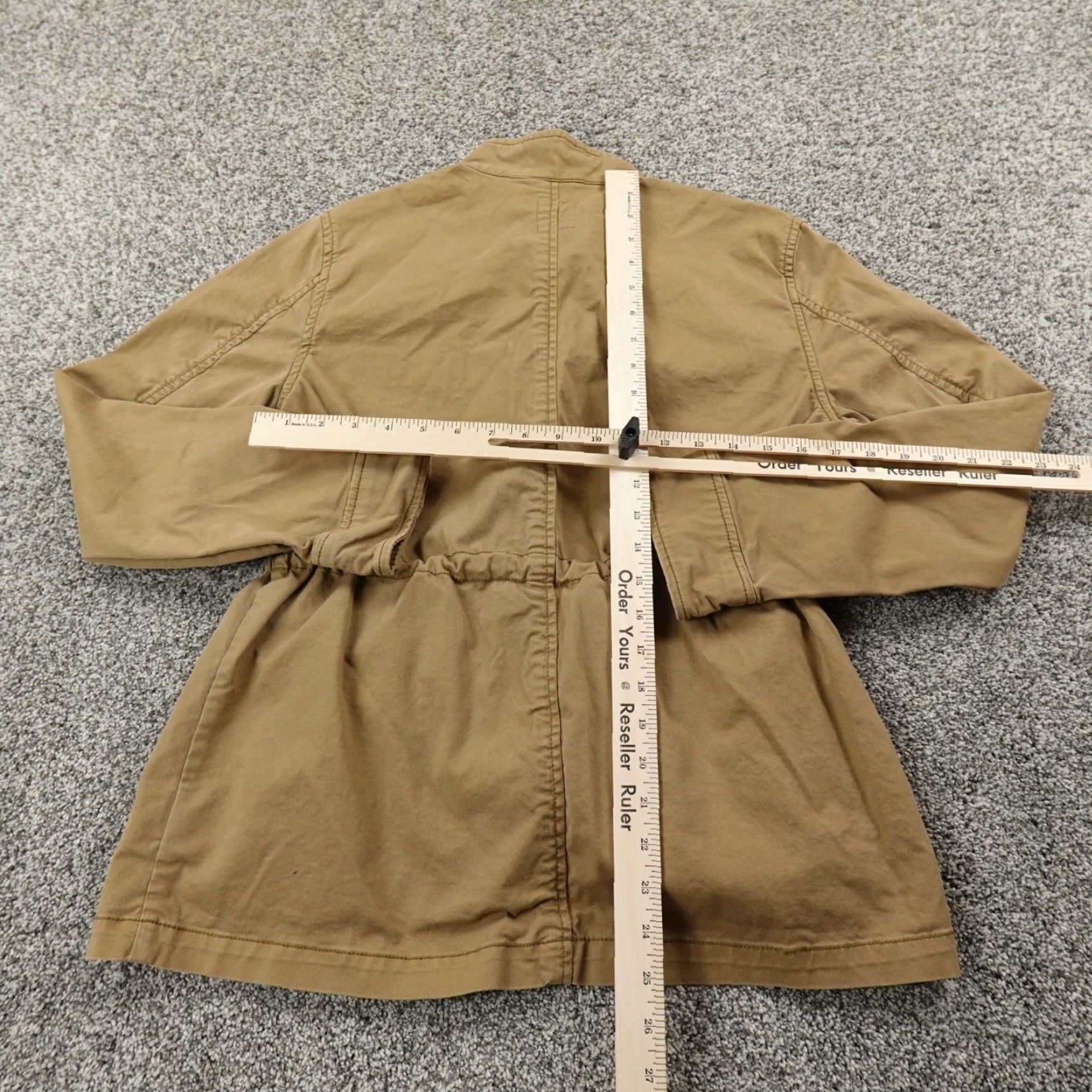 Gap Gap Jacket Womens XS Brown Tan Cargo Utility Safari Military Zip Chore Over Coat Womens XS Brown Tan Cargo Utility Safari Military Zip Over Coat Size XS / US 0-2 / IT 36-38 - 5 Thumbnail