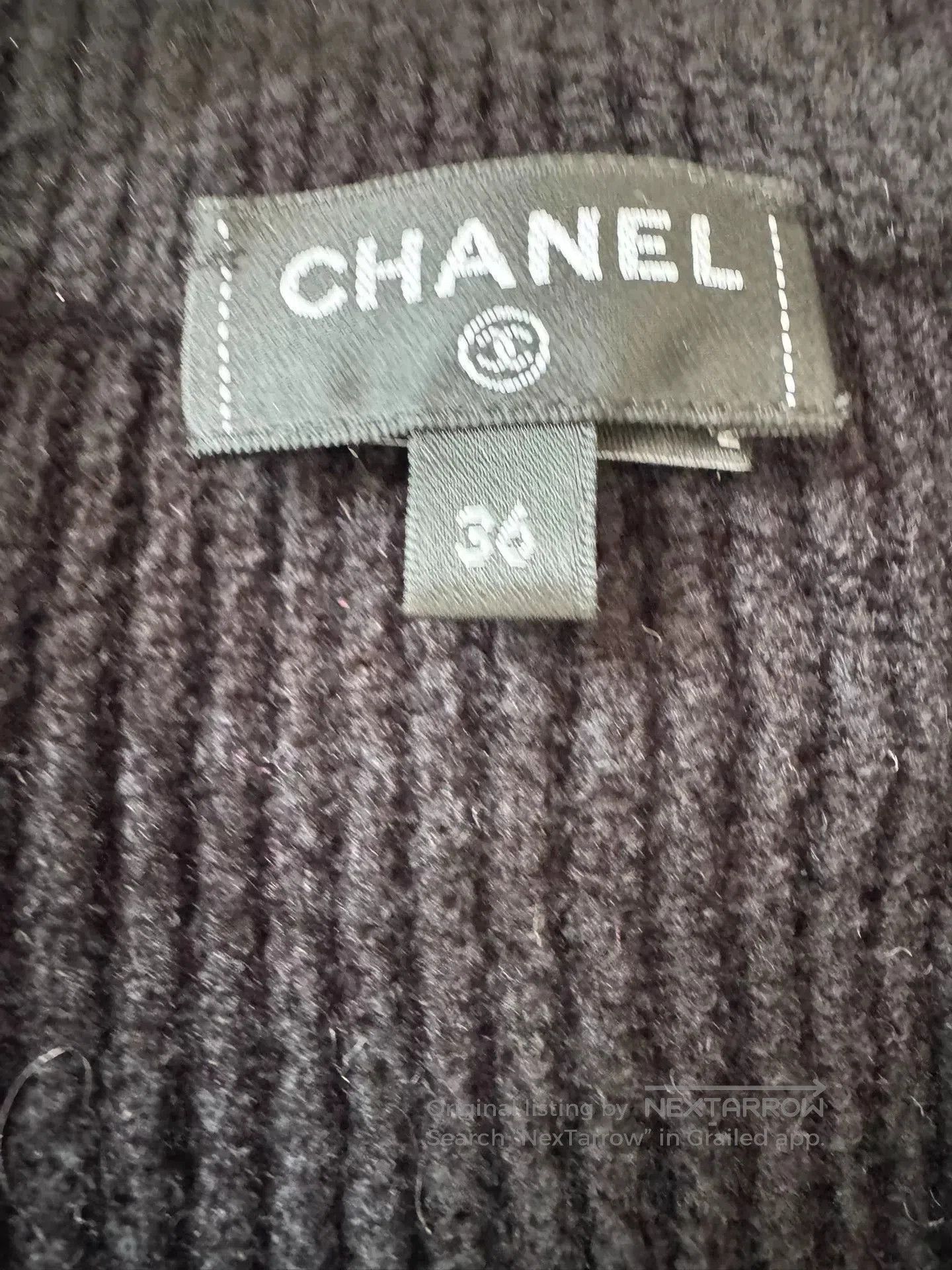 Chanel Chanel 22B Striped CC Knit Cardigan. Size US XS / EU 42 / 0 - 3 Thumbnail