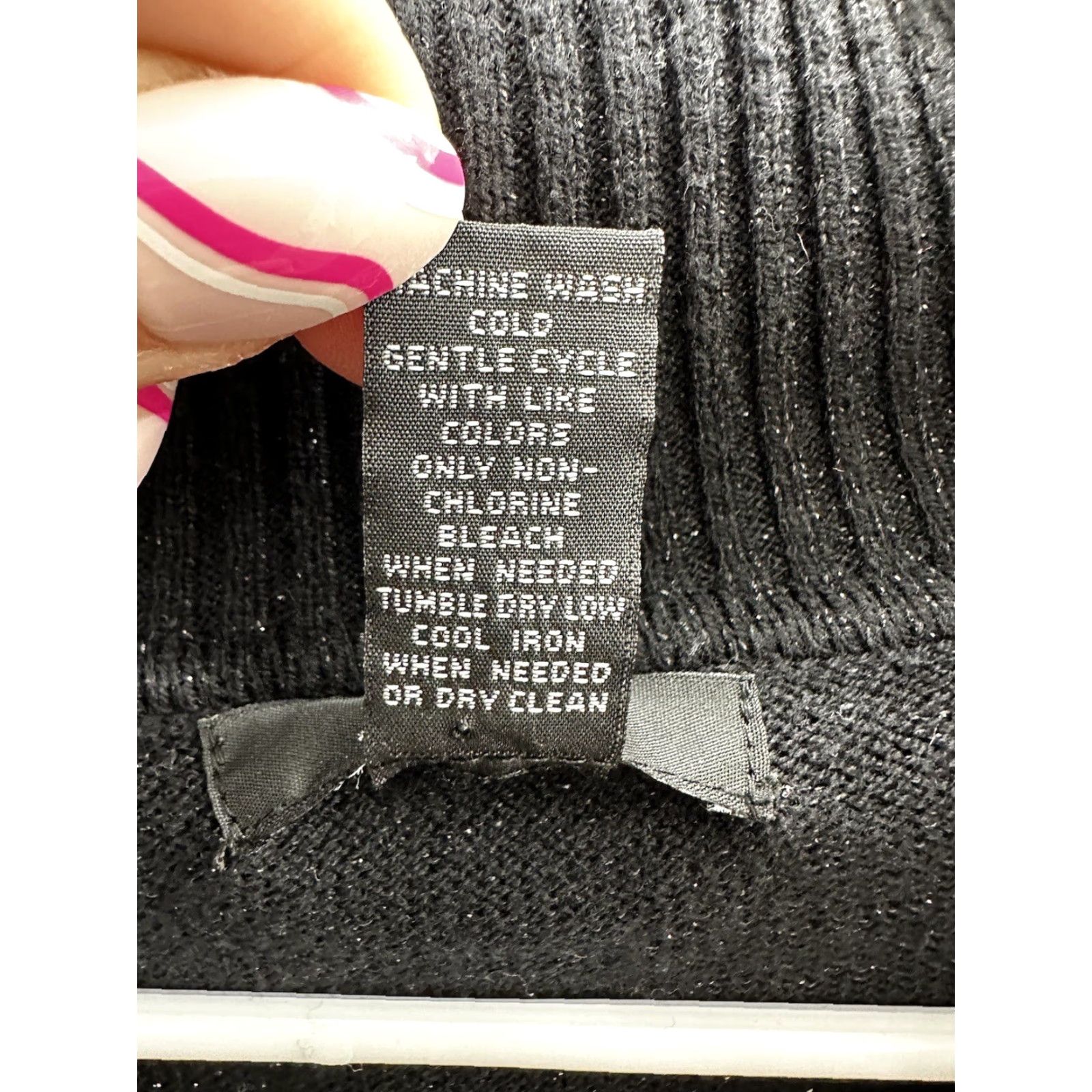 Alfani Alfani Womens Sweater Tunic Size Small Black Sparkles Long Sleeve Crowl Neck Size S / US 4 / IT 40 - 6 Thumbnail