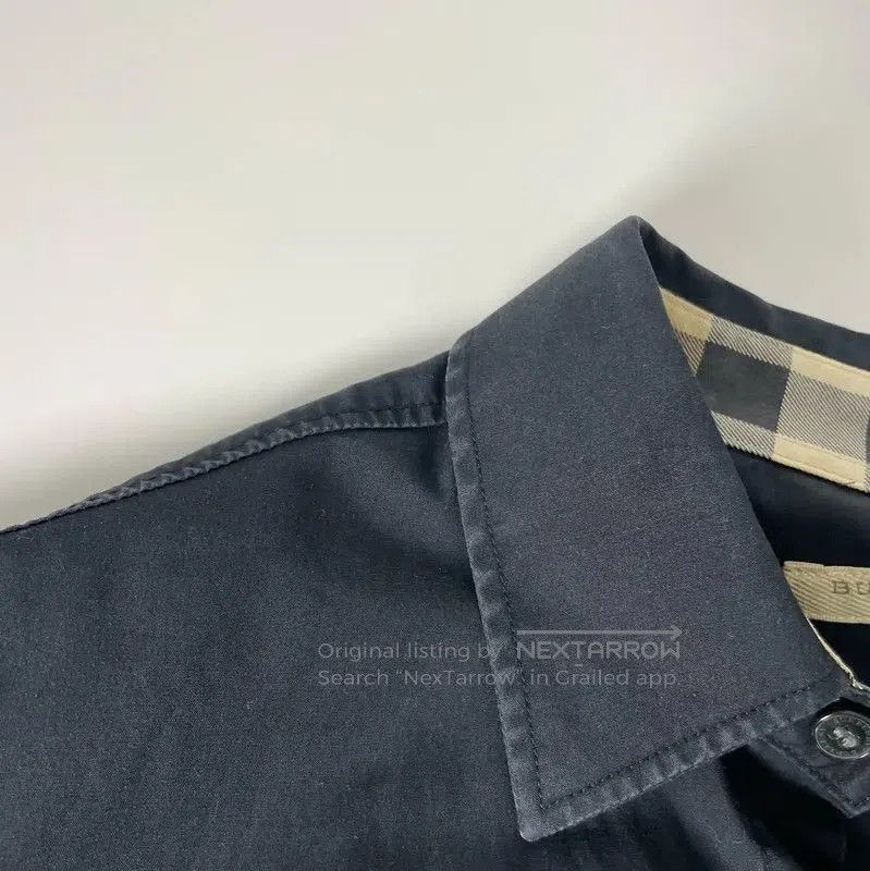 Burberry Burberry Black Cotton Long Sleeve Shirt. Size M / US 6-8 / IT 42-44 - 2 Thumbnail
