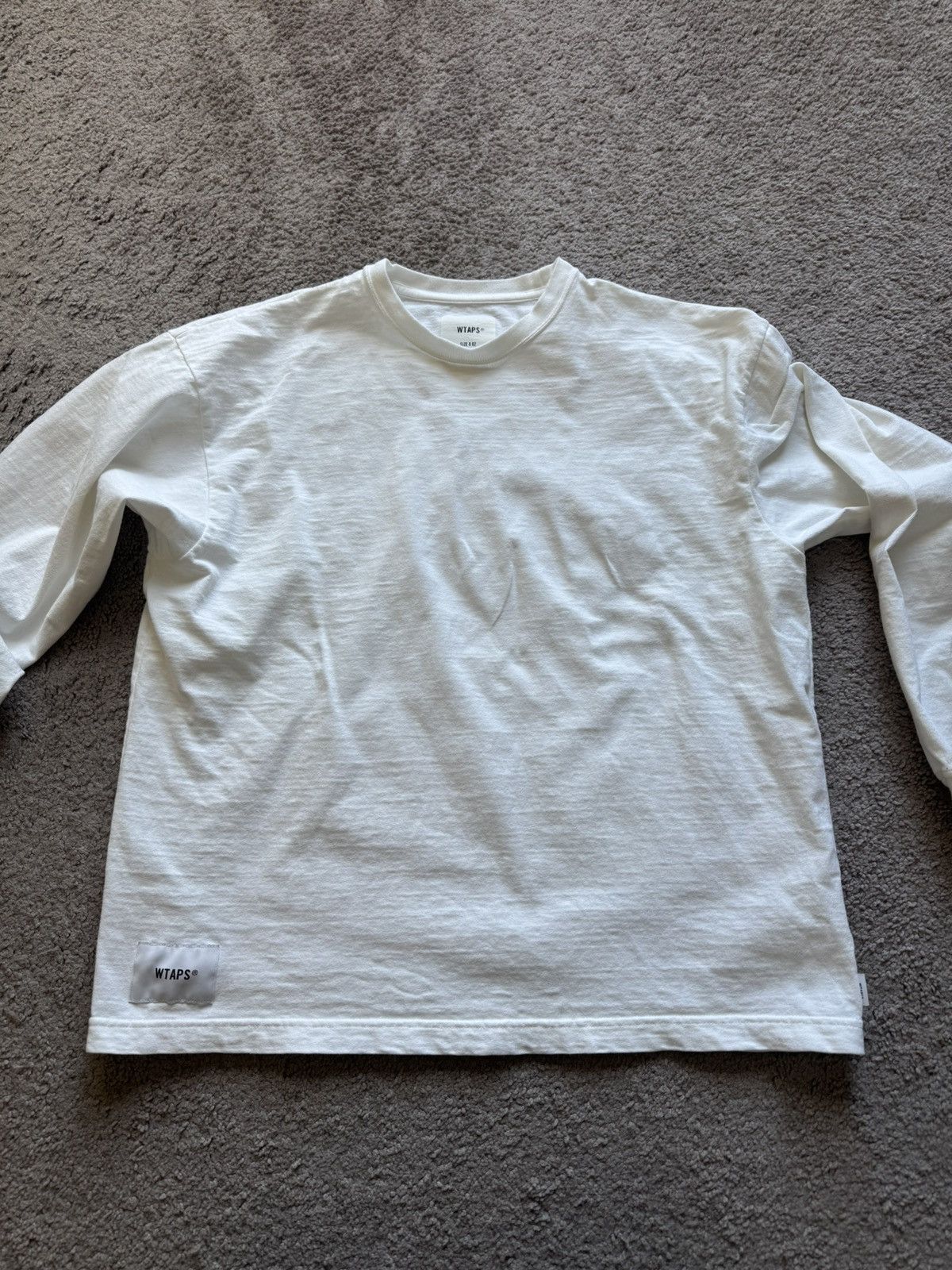 Wtaps WTAPS White Long Sleeve Size M Size US M / EU 48-50 / 2 - 1 Thumbnail