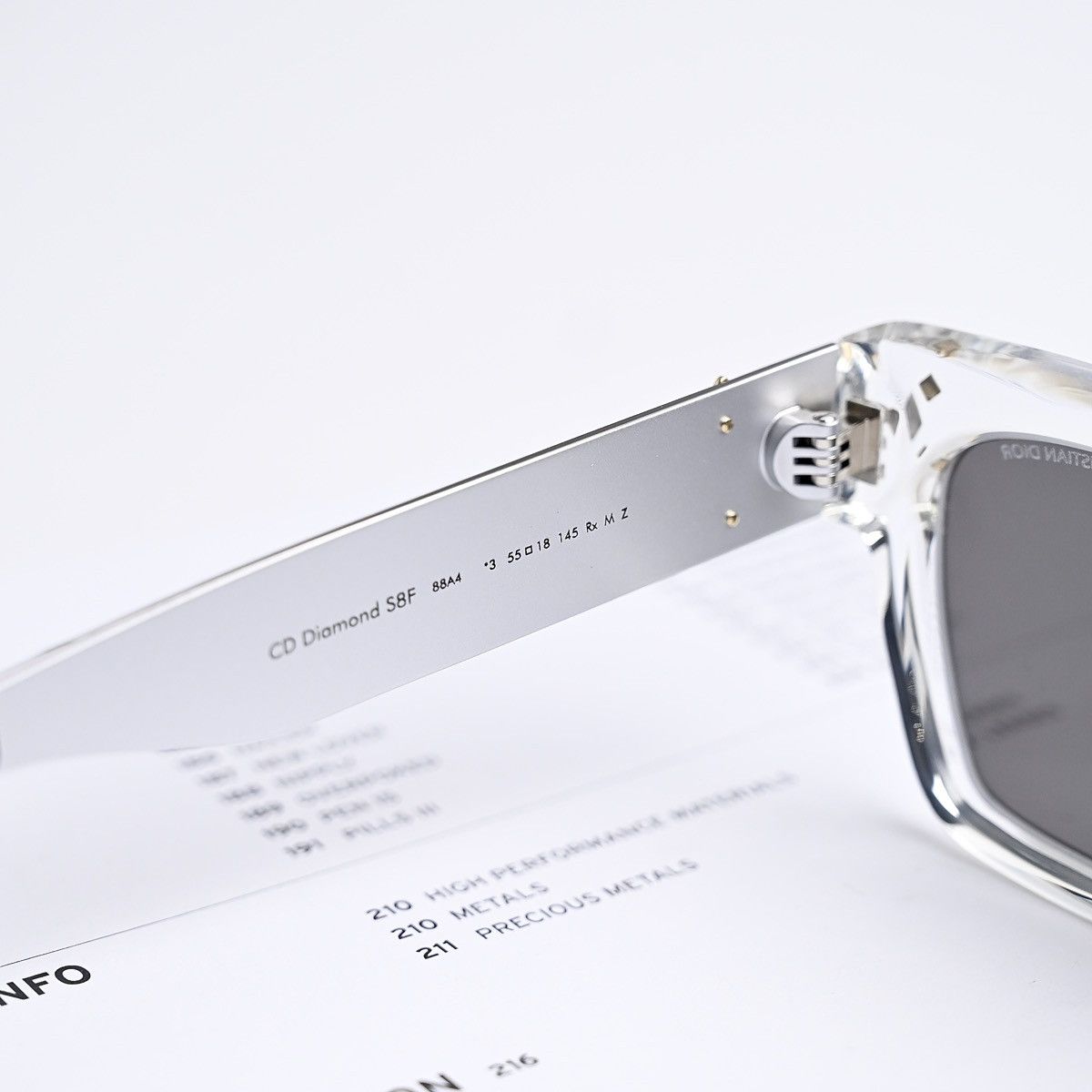 Dior DIOR CD DIAMOND S8I 88A4 SUNGLASSES Size ONE SIZE - 8 Thumbnail