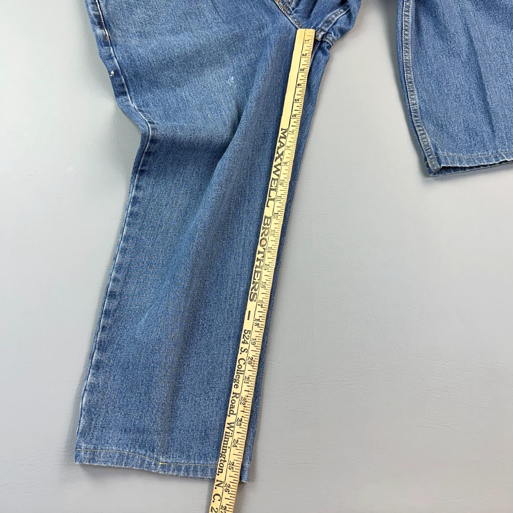 Levi's Levis 550 Jeans Mens 36x29 36x26 Medium Wash Denim Relaxed Fit Casual Hemmed Jeans Size US 36 / EU 52 - 5 Thumbnail