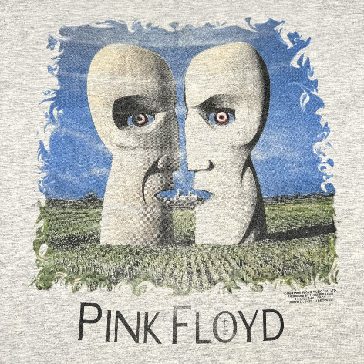Band Tees Vintage 1994 Pink Floyd ‘Division Bell’ Rare Gray T Shirt Size US XL / EU 56 / 4 - 5 Thumbnail