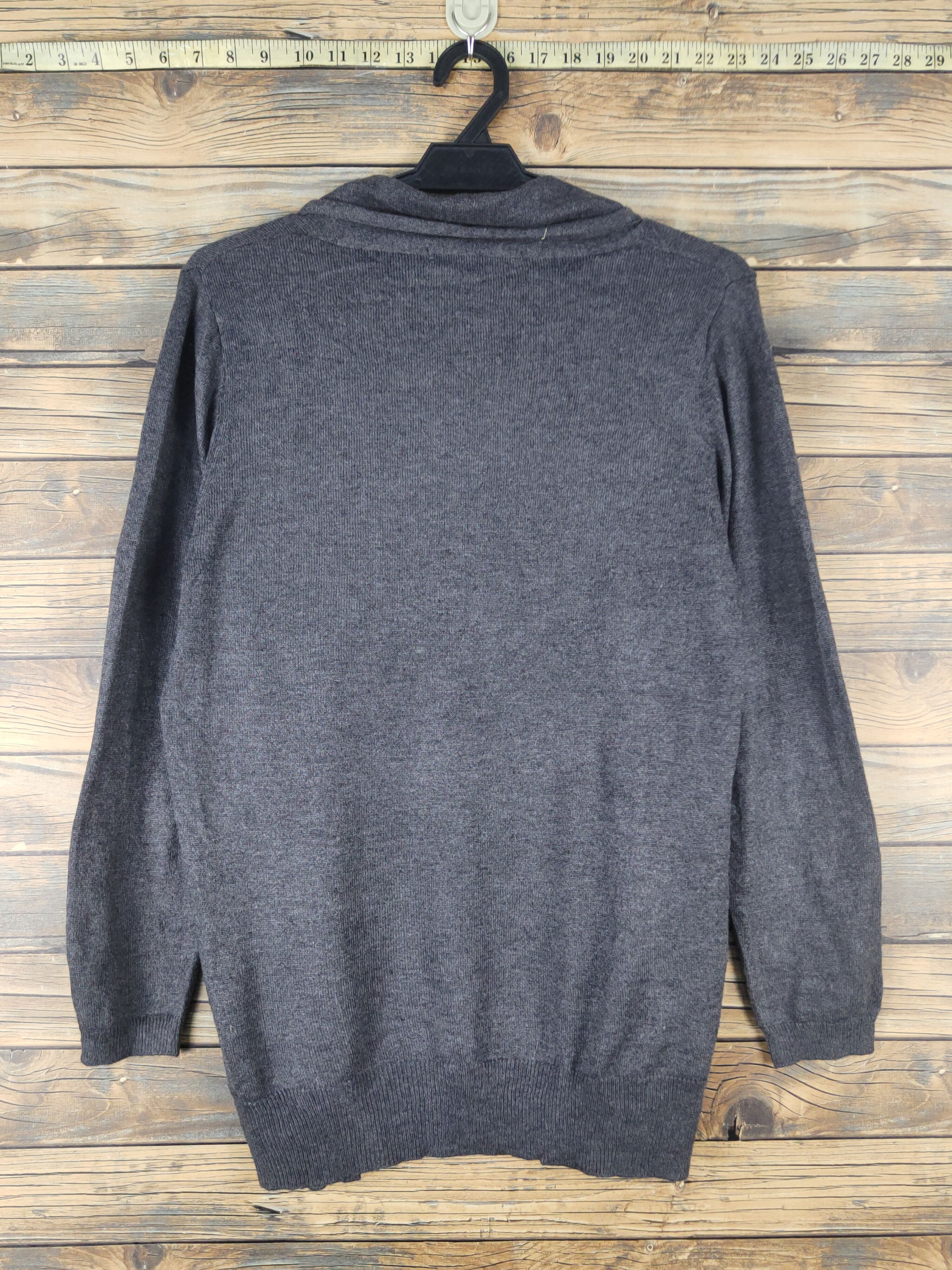 Homespun Knitwear × Japanese Brand Lugnoncure Dark Gray Knitwear Cardigan#W1507 Size M / US 6-8 / IT 42-44 - 7 Thumbnail