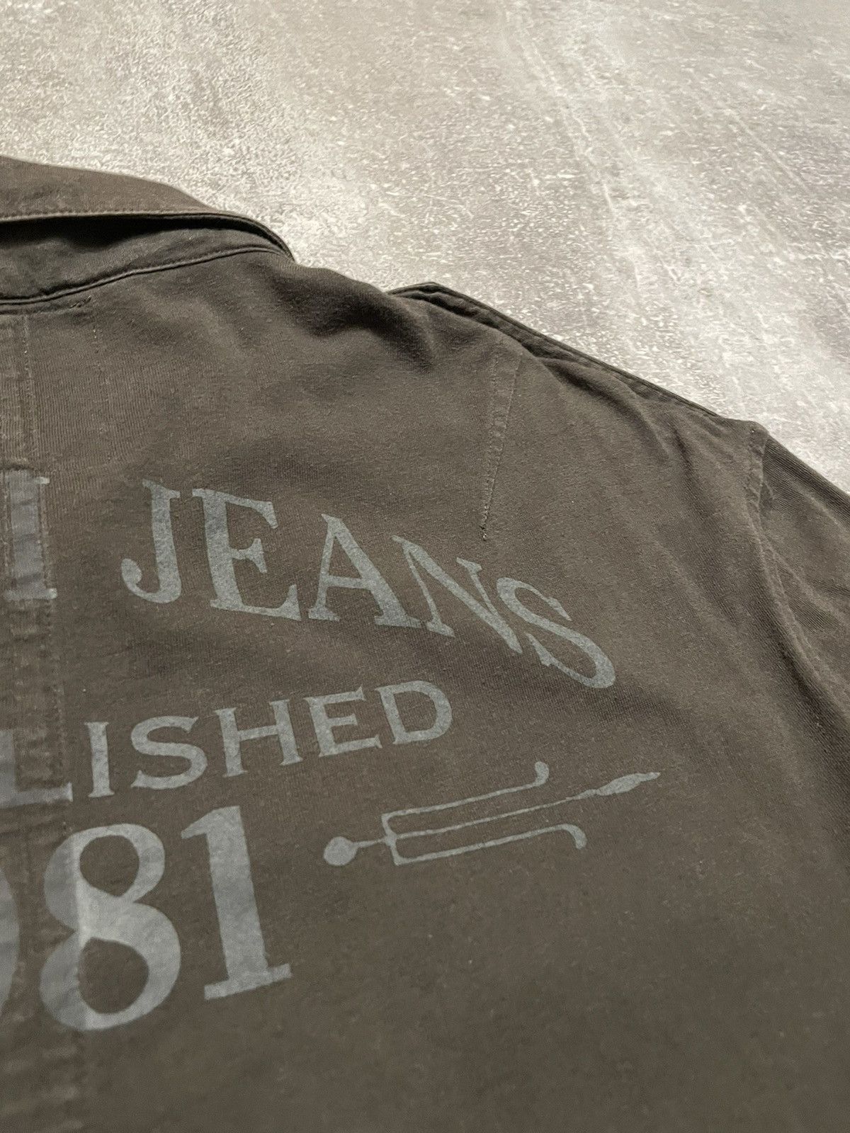 Armani × Vintage Vintage Armani Jeans Long Sleeve Shirt Big Logo Size US L / EU 52-54 / 3 - 20 Thumbnail