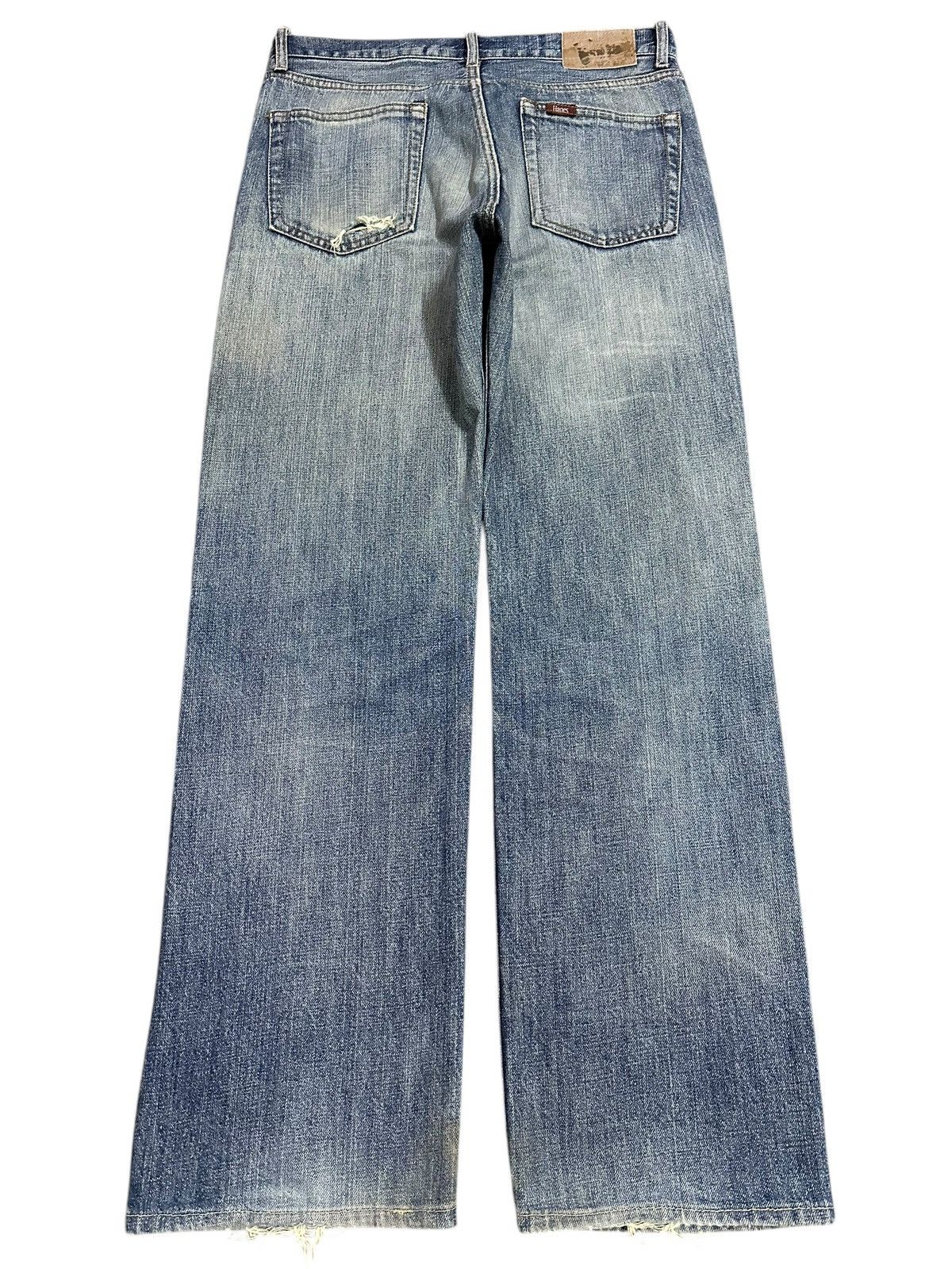 Hanes Vintage Hanes Blue Faded Wash Distress Style Baggy Jeans Size US 32 / EU 48 - 2 Thumbnail