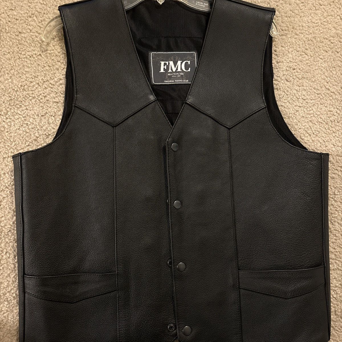 Other FMC Original Riding Gear Leather Vest Size US M / EU 48-50 / 2 - 4 Thumbnail
