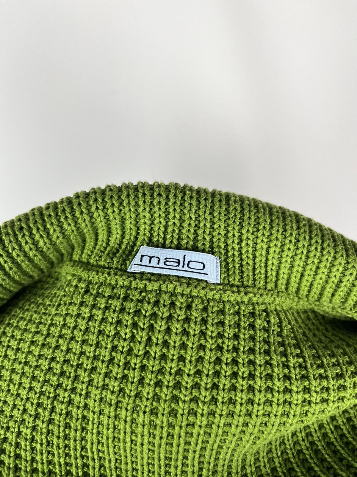 Designer × Malo Malo Green Cotton Knit Button Cardigan Blazer Womens (0411) Size M / US 6-8 / IT 42-44 - 10 Thumbnail