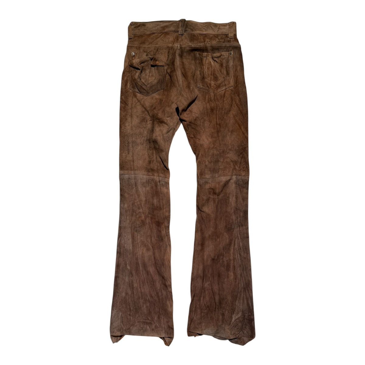 Vintage Sueded leather flared pant Size US 30 / EU 46 - 3 Thumbnail