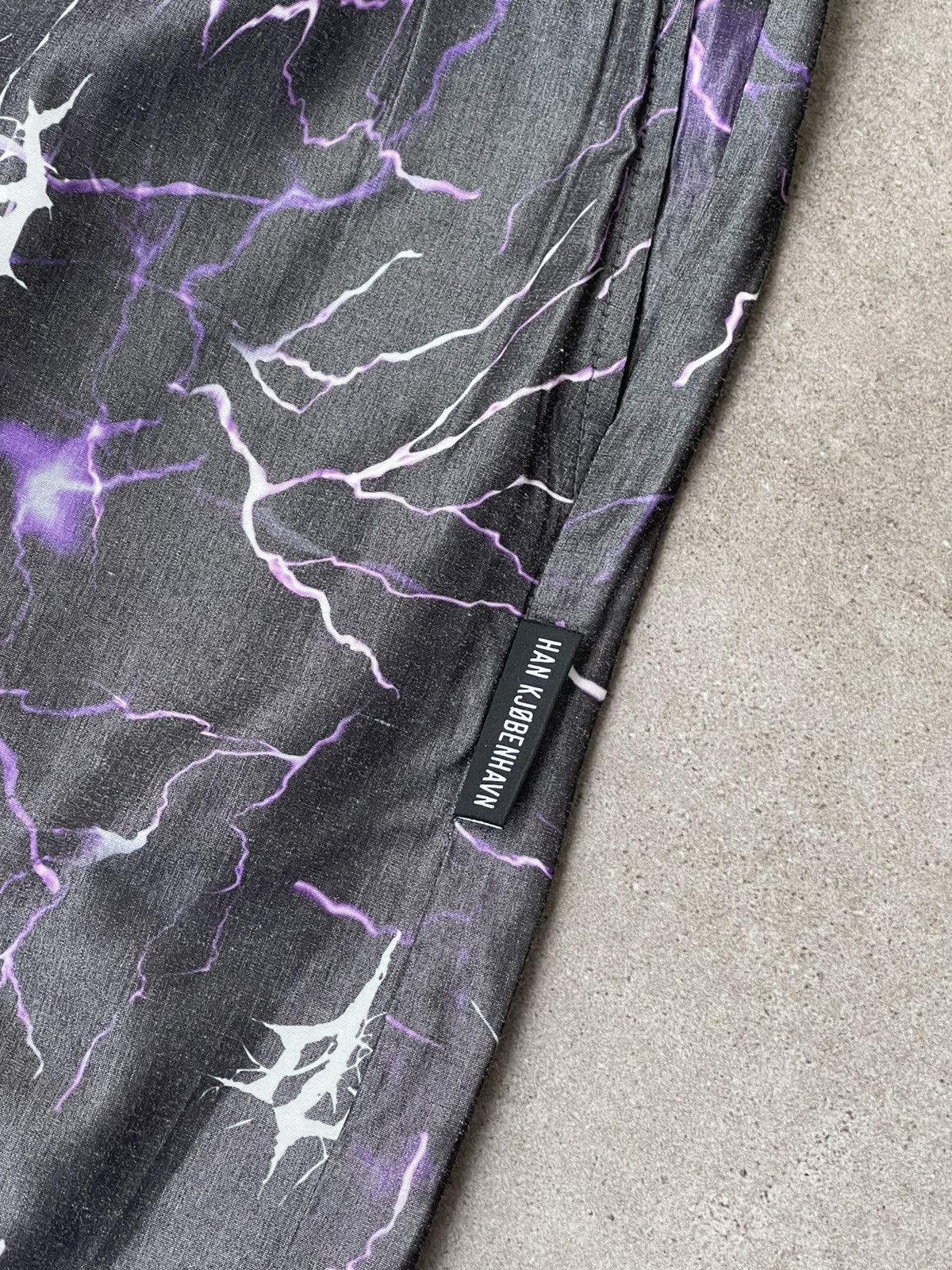 Han Kjobenhavn !DS! FW22 Han Kjobenhavn Purple Thunder Track Shorts Size US 34 / EU 50 - 15 Thumbnail