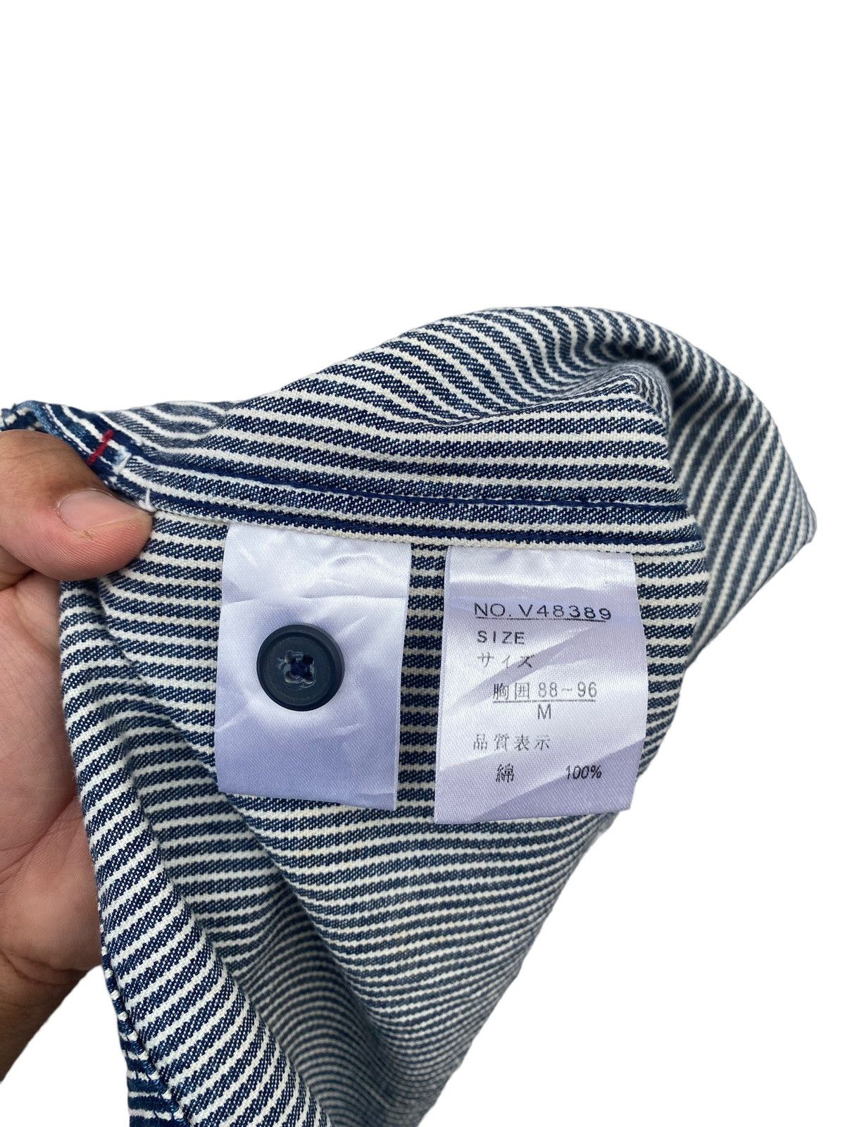 Japanese Brand IY Basic Hickory Stripe Zipper Jacket Size US M / EU 48-50 / 2 - 4 Thumbnail