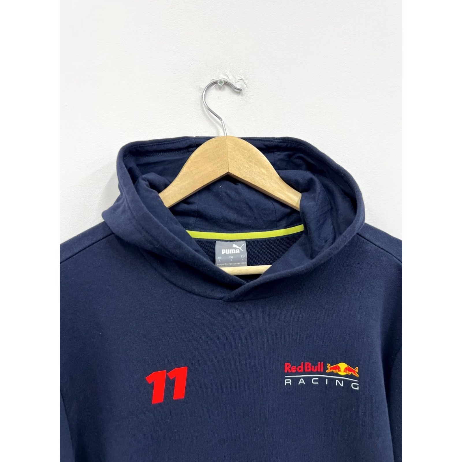 Puma PUMA Hoodie Mens L Sergio Perez 11 F1 Racing Blue Logo Pullover Short Sleeve Crew Neck Size US L / EU 52-54 / 3 - 3 Thumbnail