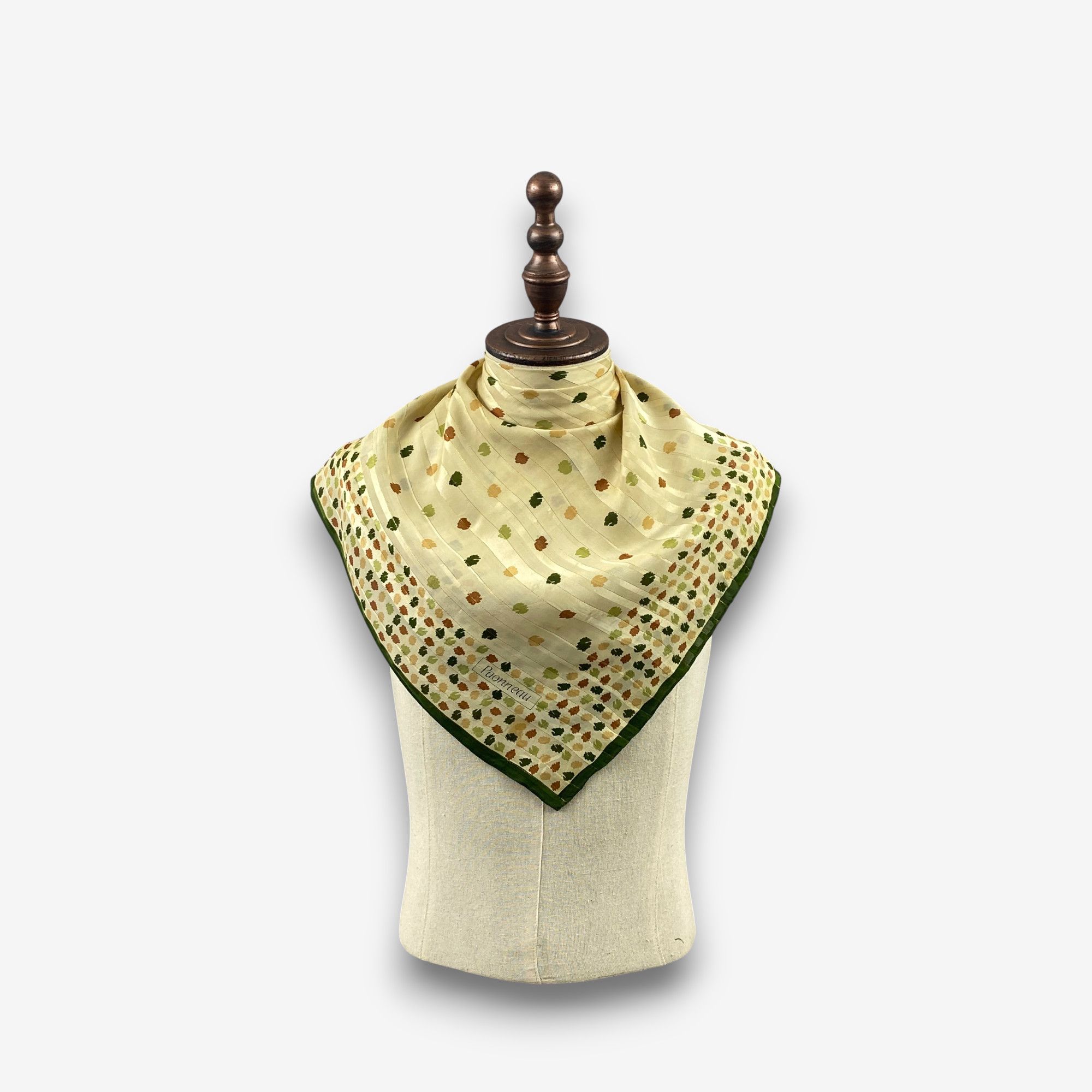 Japanese Brand Vintage Paonneau SILK Scarf Twill Stole Wraps Scarves Size ONE SIZE - 1 Thumbnail
