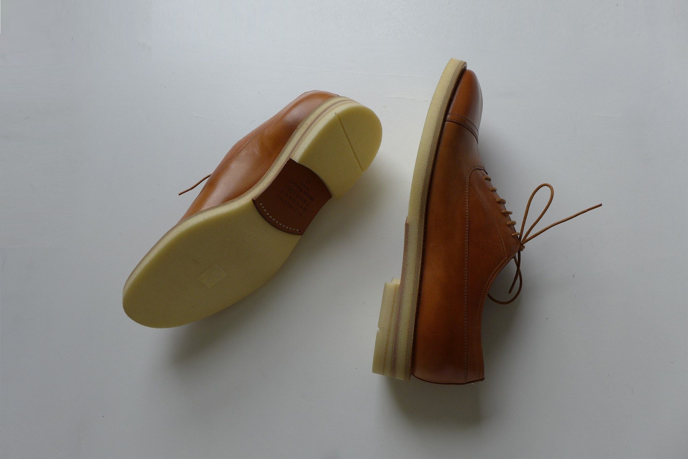 Maison Margiela Margiela Oxford Shoes - Vegetable Tanned Calf Leather Size US 8 / EU 41 - 3 Thumbnail