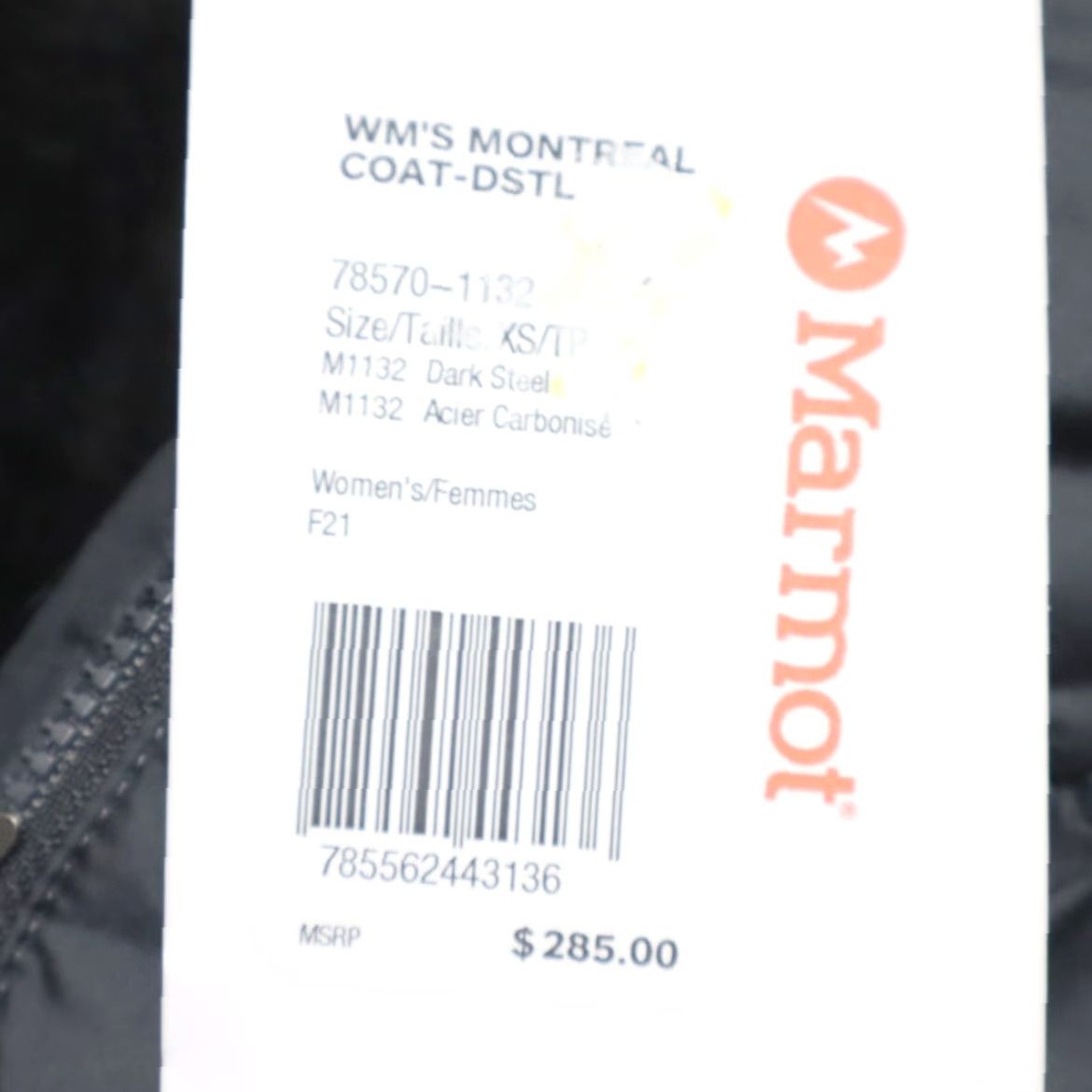 Marmot Marmot Montreal Coat Down Fur Jacket Women's XS Gray Size XS / US 0-2 / IT 36-38 - 6 Thumbnail