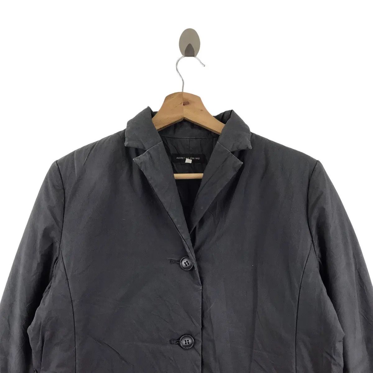 Vintage AUDREY And JOHN WAD Japanese Brand Black Quilted Blazer Size US S / EU 44-46 / 1 - 3 Thumbnail