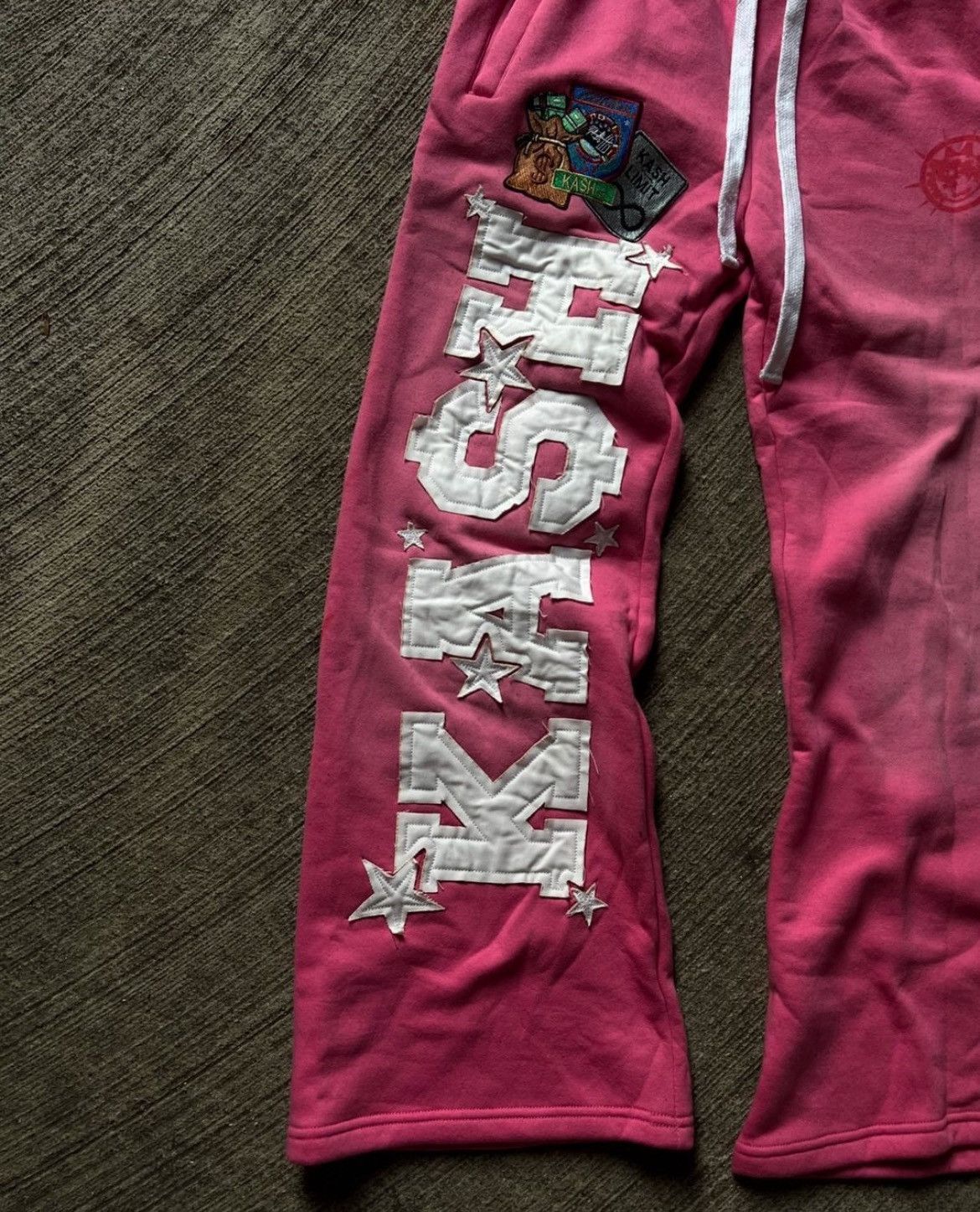 Japanese Brand Double Waist Pink Boxer Baggy Sweatpants Size US 30 / EU 46 - 3 Thumbnail