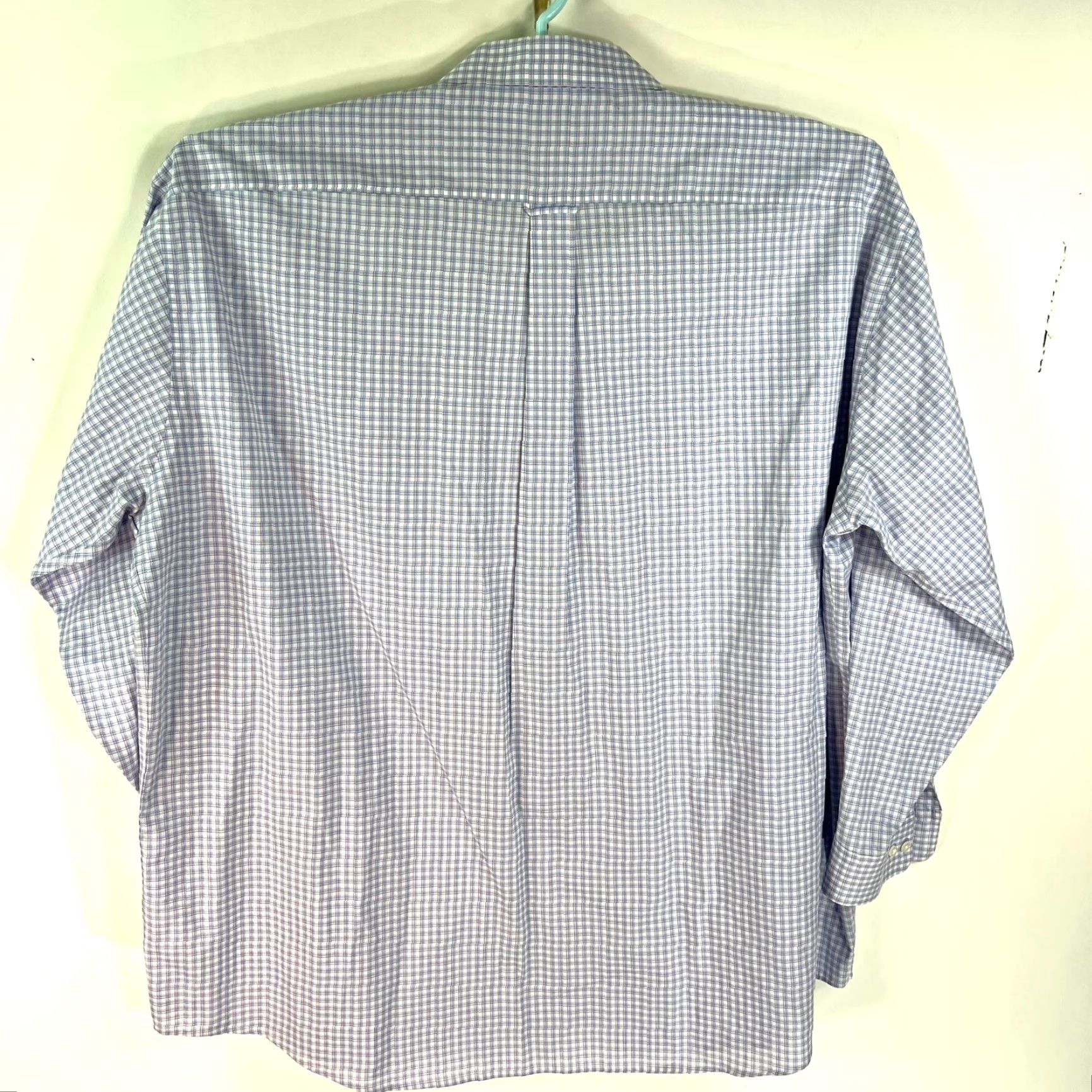 Joseph VINTAGE Joseph & Fess Button Up Plaid Shirt Mens 20 36/37 Tall Blue Gray Size US XXL / EU 58 / 5 - 5 Thumbnail