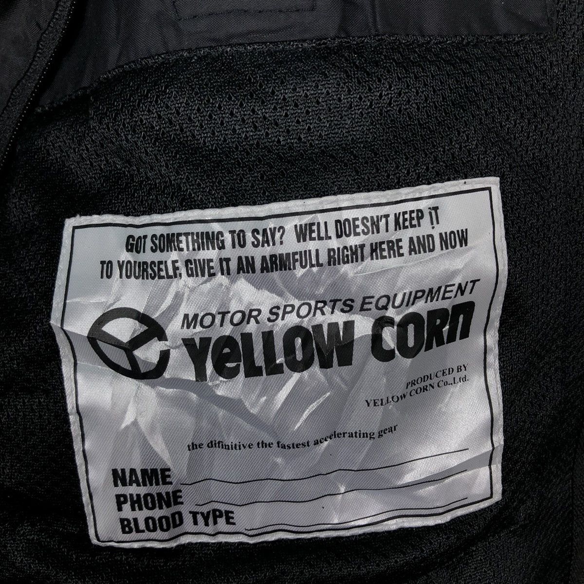 🔥VINTAGE BIKER RACING JACKET YELLOW CORN SLEDGE HAMMER