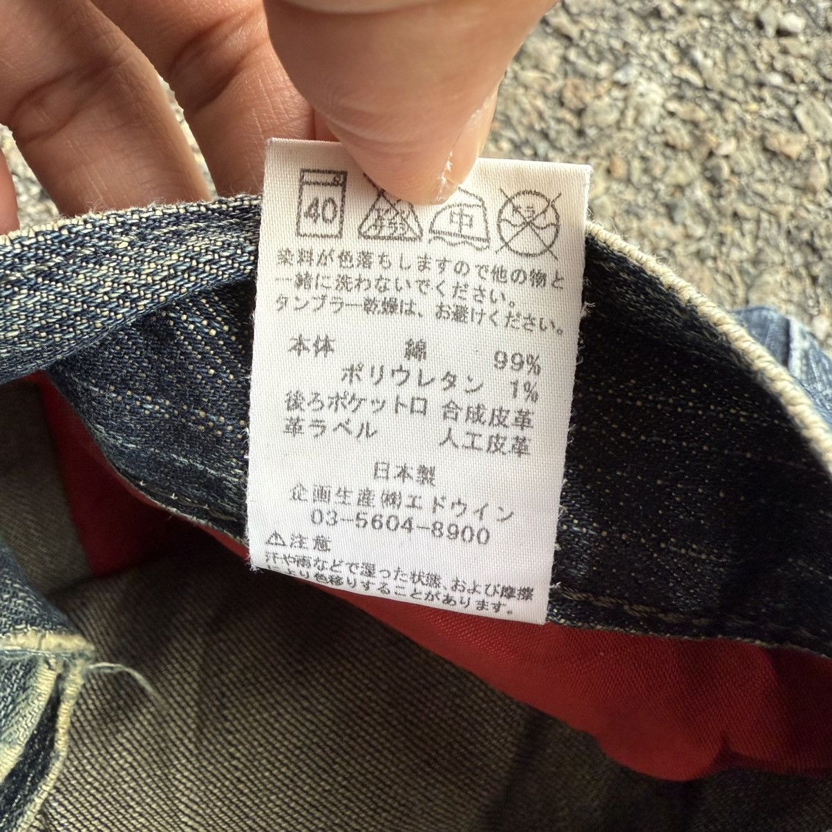 Edwin VINTAGE EDWIN BLUE TRIP FADED RIPPEP JEAN DENIM PANTS Size US 32 / EU 48 - 17 Thumbnail