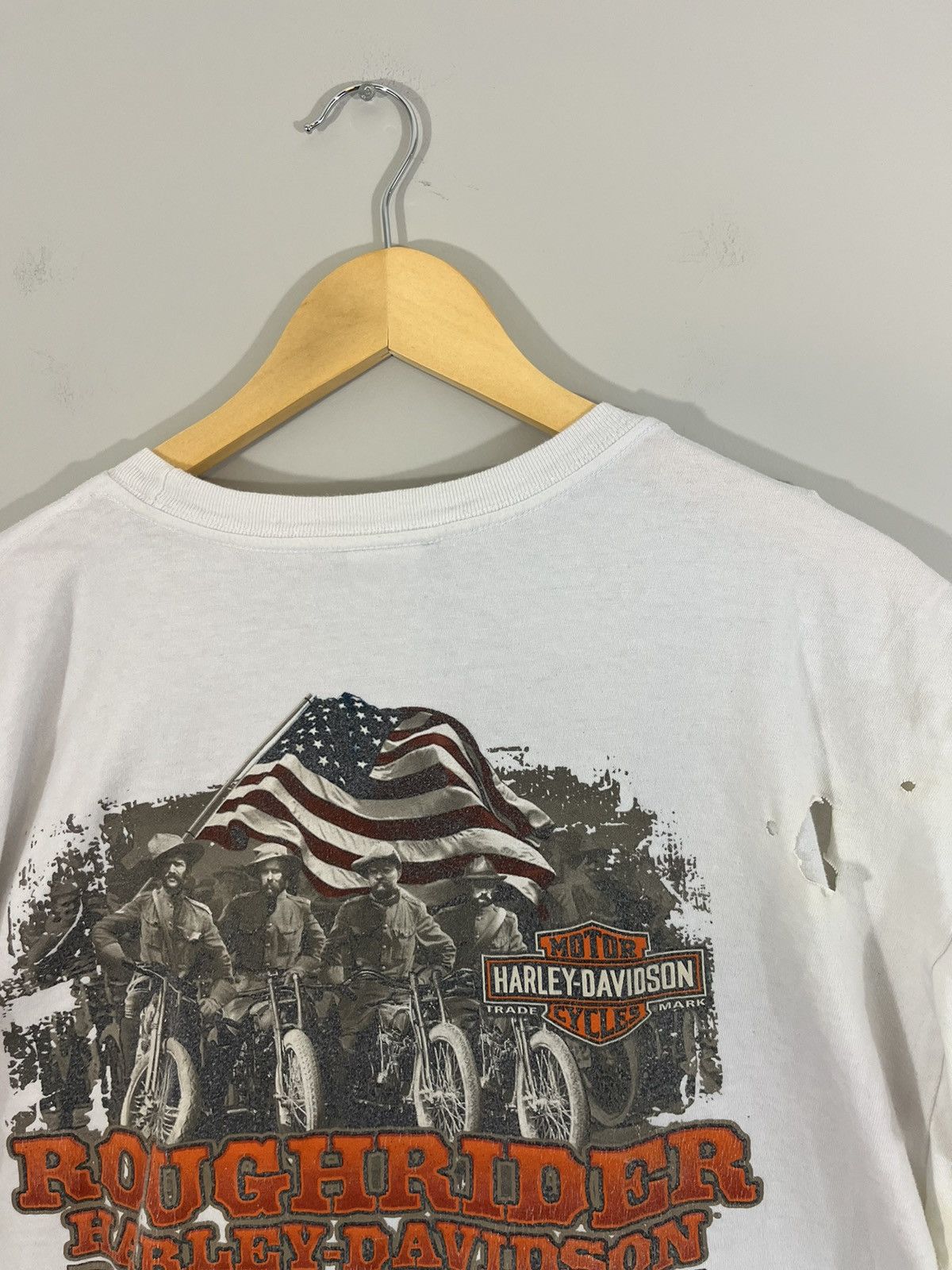 Harley Davidson Thrashed Harley Davidson Distressed Skull Boxy Fit Cut Off Size US XXL / EU 58 / 5 - 10 Thumbnail