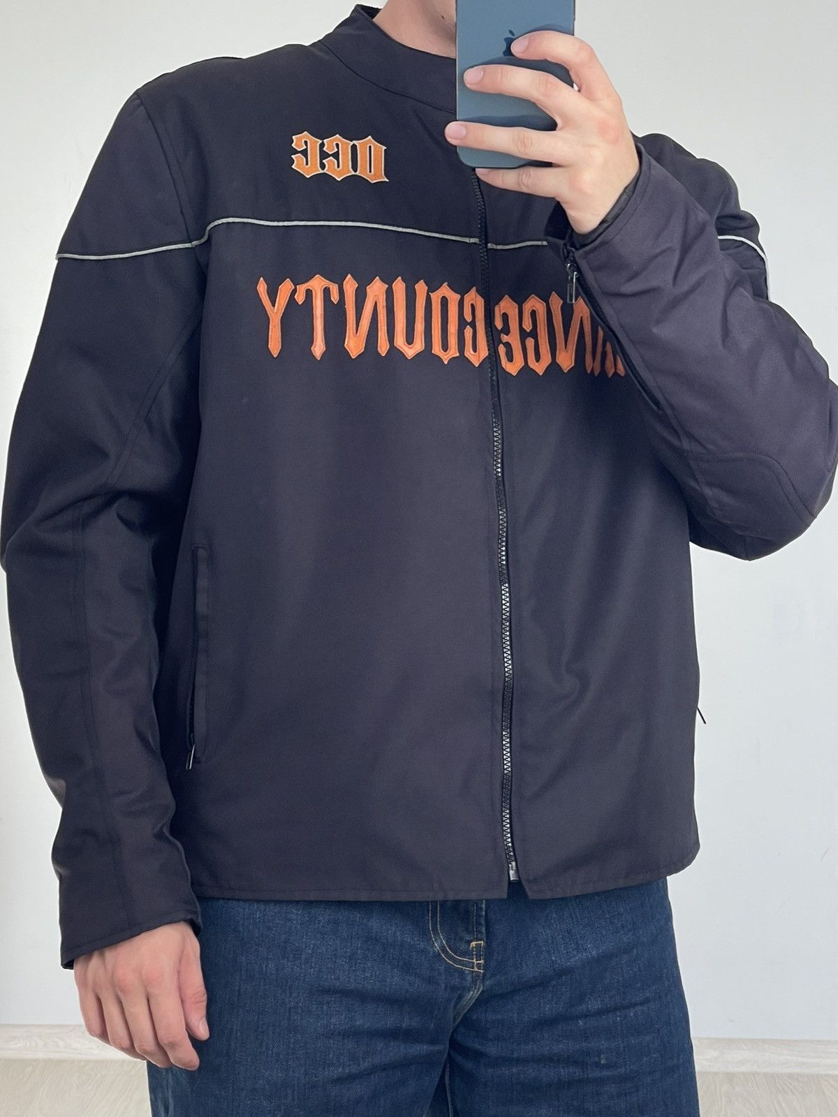Vintage Vintage Orange County Choppers Armored Motorcycle Jacket Size US XL / EU 56 / 4 - 5 Thumbnail