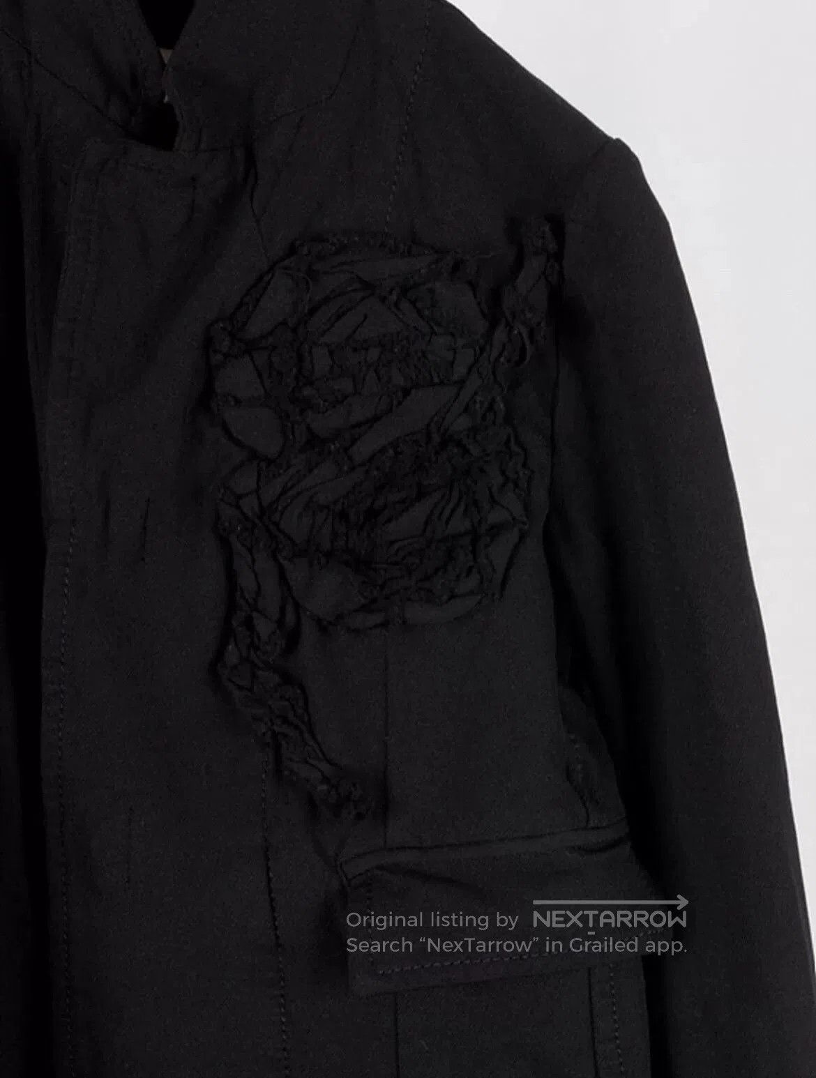 Comme des Garcons Comme des Garçons Black Jacket with Embroidery. Size US S / EU 44-46 / 1 - 3 Thumbnail