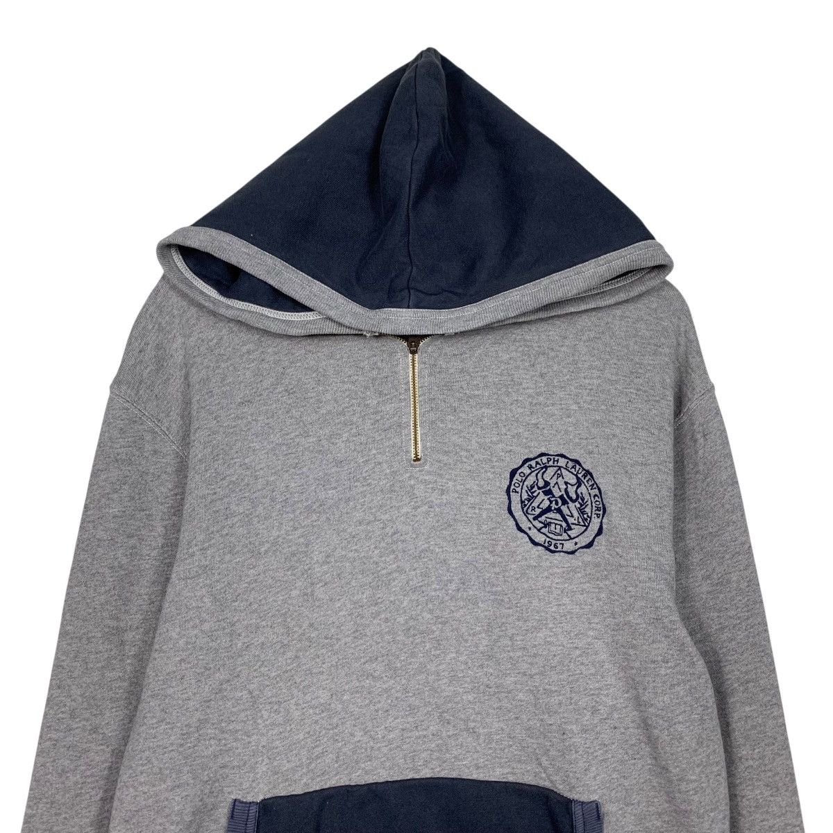 Polo Ralph Lauren Vintage POLO SPORT RL Half Zip Pullover Hoodies #3621-C165 Size US M / EU 48-50 / 2 - 2 Thumbnail