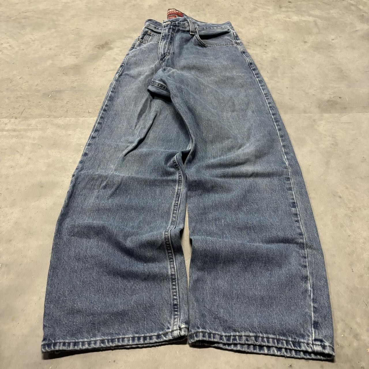 Japanese Brand × Vintage Crazy Vintage Y2K/2000 Grunge Medium Wash Essential Denim Jeans! Size US 34 / EU 50 - 3 Thumbnail