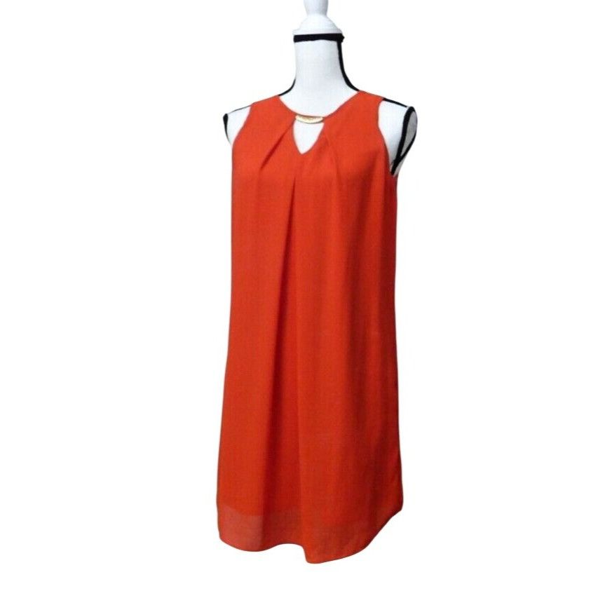 Other BCX Women’s Pleat Front, Chiffon Overlay Embellished Shift D Size S / US 4 / IT 40 - 1 Thumbnail