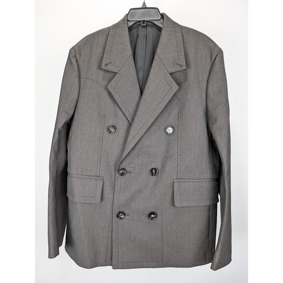 Bottega Veneta o1rshd1 Technical Wool Jacket in Brown/Grey/Black Size US L / EU 52-54 / 3 - 2 Thumbnail