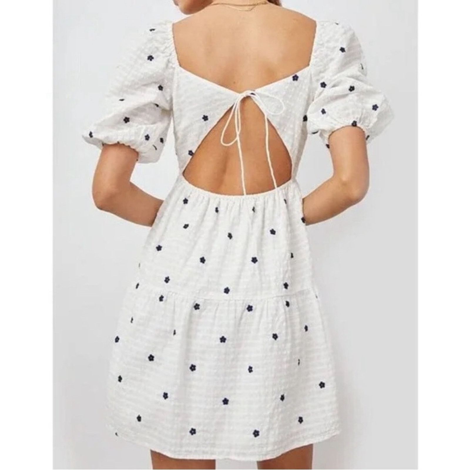 Rails RAILS Selene Floral Embroidered Daisies Serrsucker Dress XL Size XL / US 12-14 / IT 48-50 - 2 Thumbnail