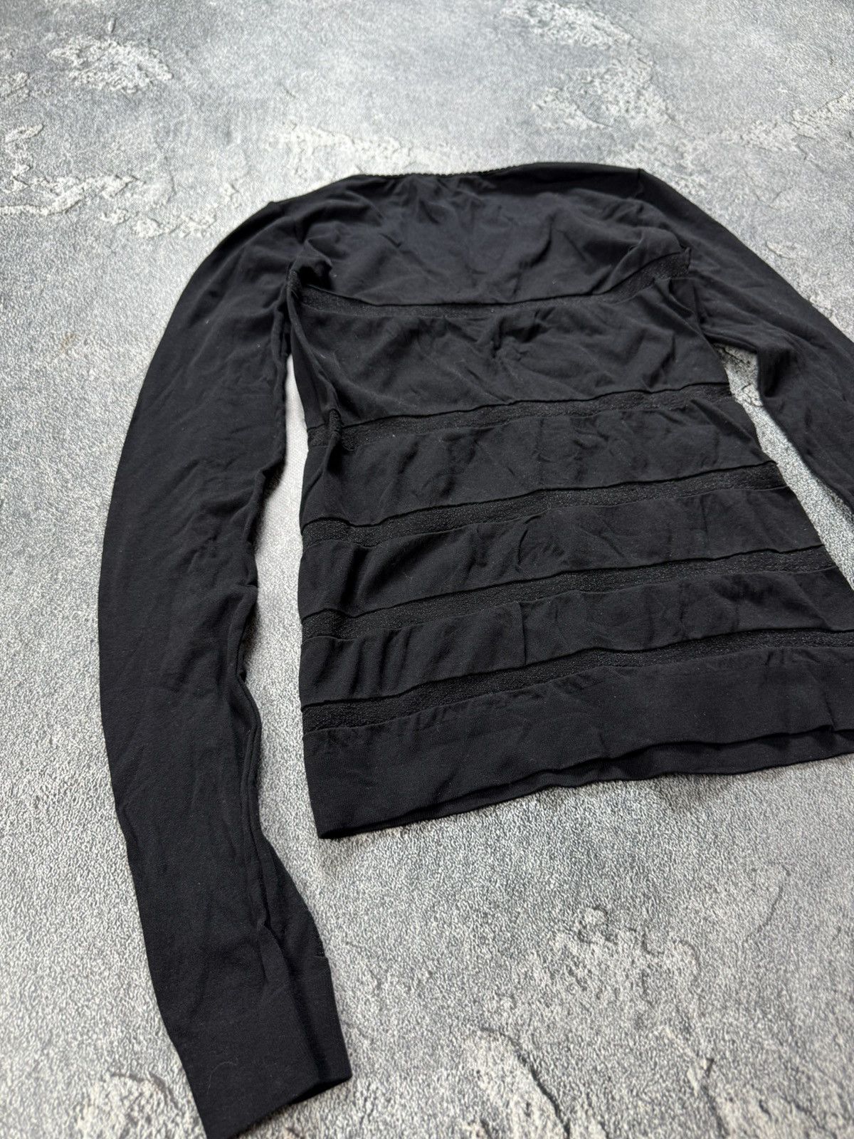 Marithe + Francois Girbaud Marithe Francois Girbaud Bodycon Textured Long Sleeve Top Size L / US 10 / IT 46 - 8 Thumbnail