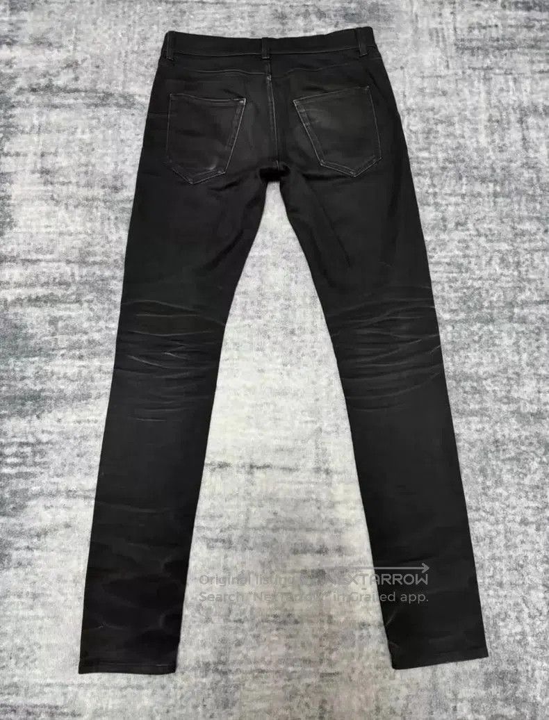 Saint Laurent Paris Saint Laurent Black Distressed Denim Jeans. Size US 29 - 2 Thumbnail