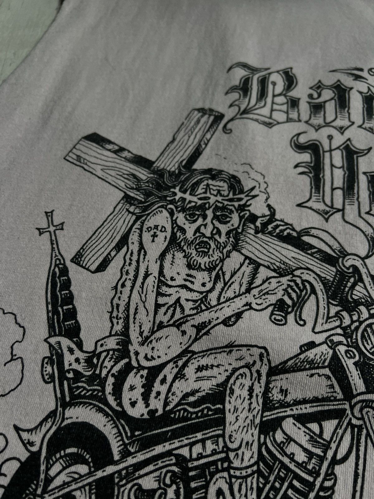 Vintage Vintage Bad Hear 00’s Jesus Shirt Tank Top Religion Ride Size US L / EU 52-54 / 3 - 8 Thumbnail