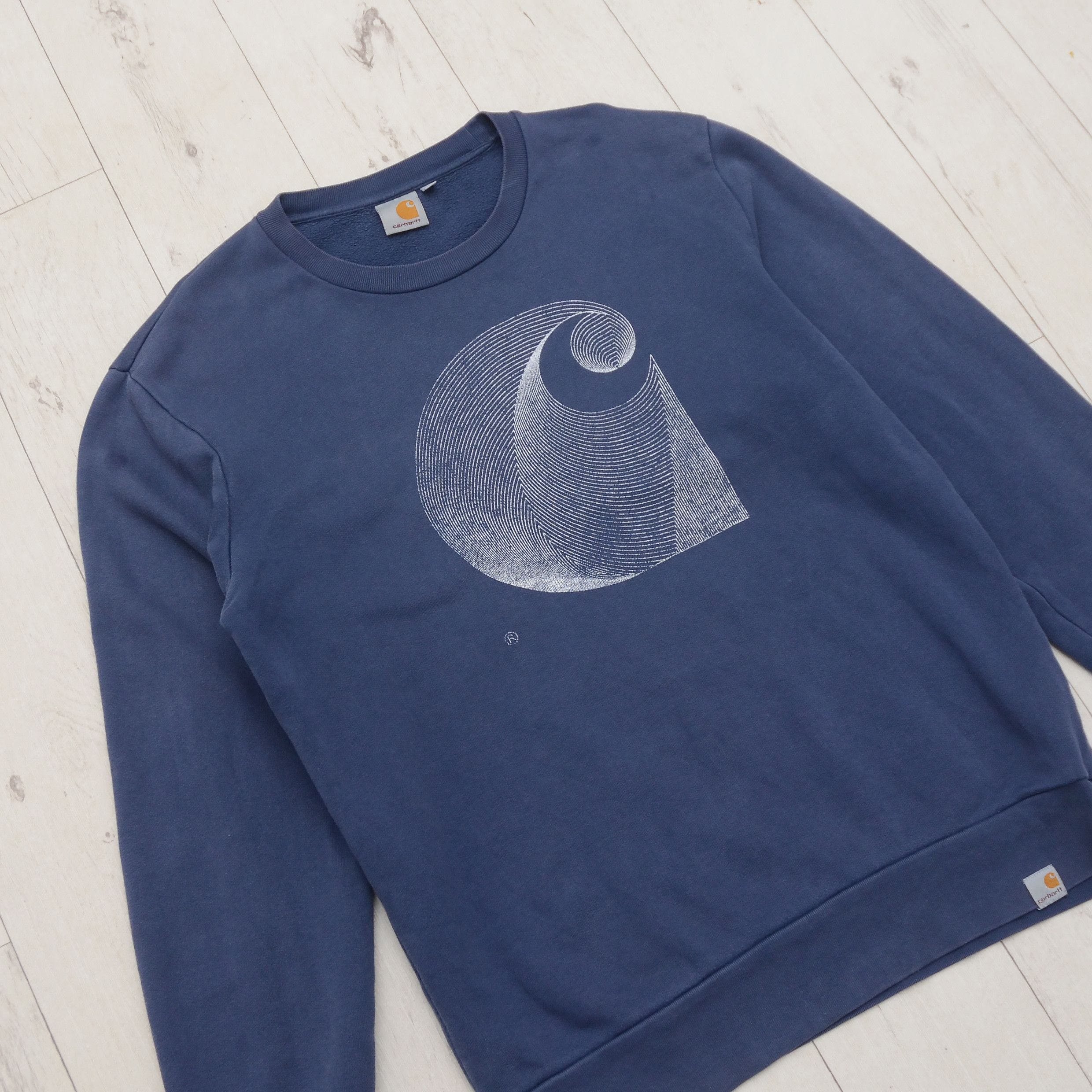 Carhartt × Carhartt Wip Carhartt Vintage Sweatshirt 00s Abstract Big Logo Streetwear Size US M / EU 48-50 / 2 - 2 Thumbnail